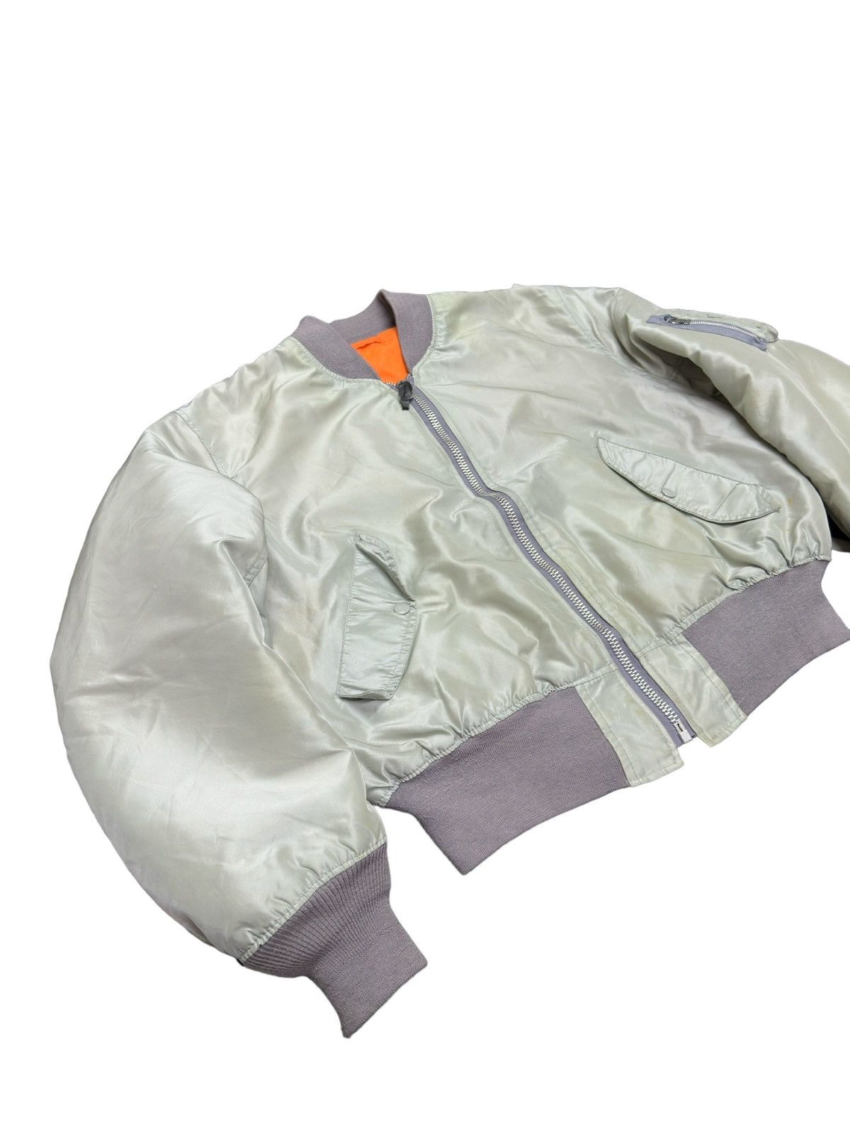 Alpha Industries Vintage Alpha Industries Ma-1 Reversible Bomber Jacket Size US L / EU 52-54 / 3 - 3 Thumbnail