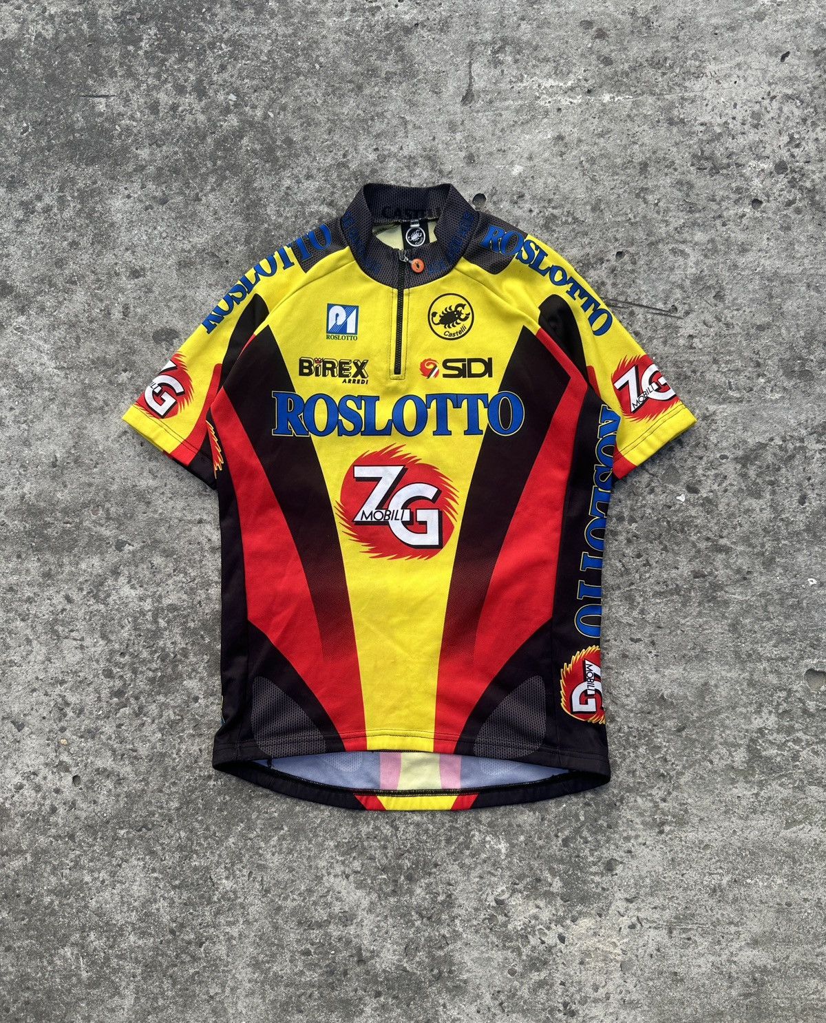 Vintage Vintage Castelli RosLoto 7G Cycle Velo Jersey Sportswear L Size US L / EU 52-54 / 3 - 1 Thumbnail