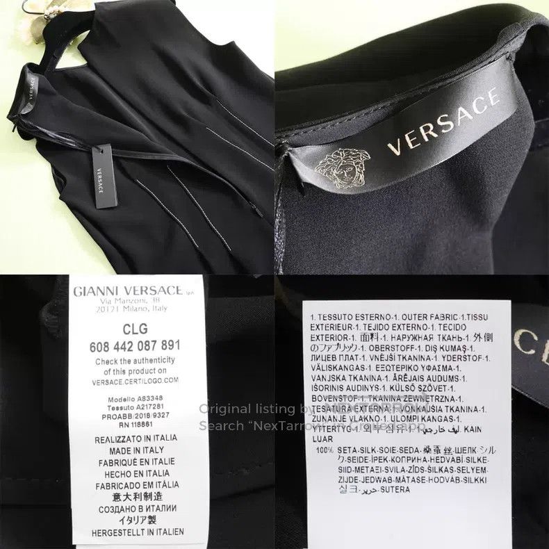 Versace Versace Full silk dress Size M / US 6-8 / IT 42-44 - 6 Thumbnail