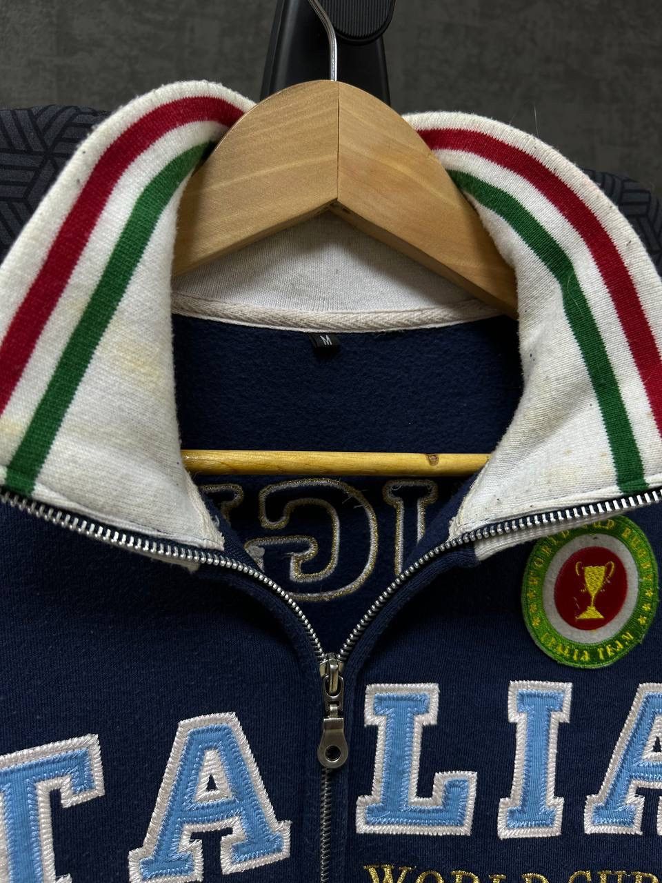 Japanese Brand × Vintage Vintage Italia Rugby Polo Ralph Lauren Style Zip Hoodie Size US S / EU 44-46 / 1 - 9 Thumbnail