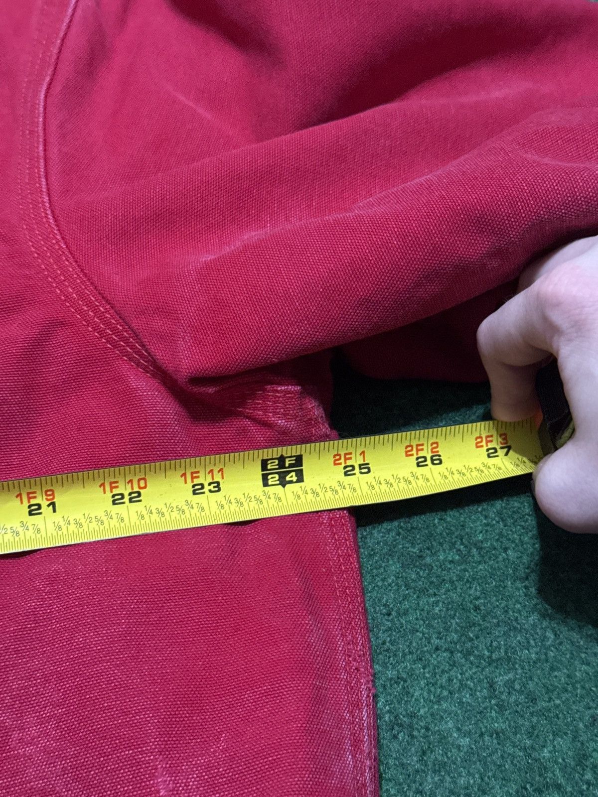 Carhartt Vintage 90s J130 Dark Red Crimson Large Zip Duck Jacket Size US L / EU 52-54 / 3 - 5 Thumbnail