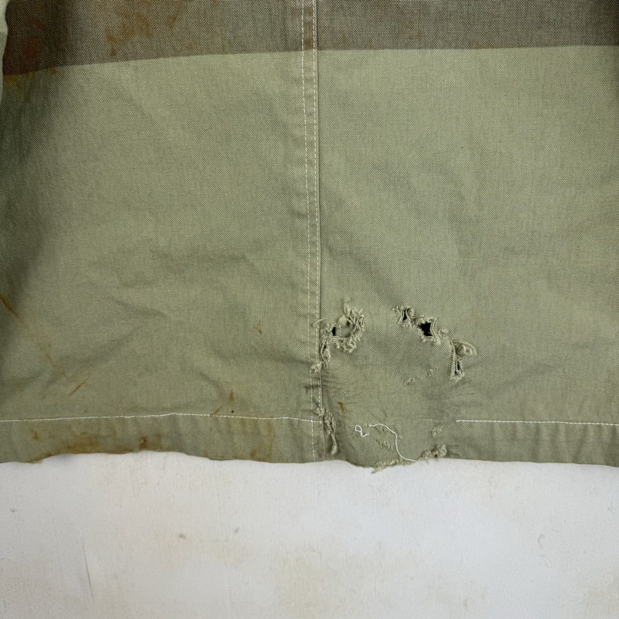 Japanese Brand Olive Green Bowl Stripe Military Style Jacket Size US S / EU 44-46 / 1 - 9 Thumbnail