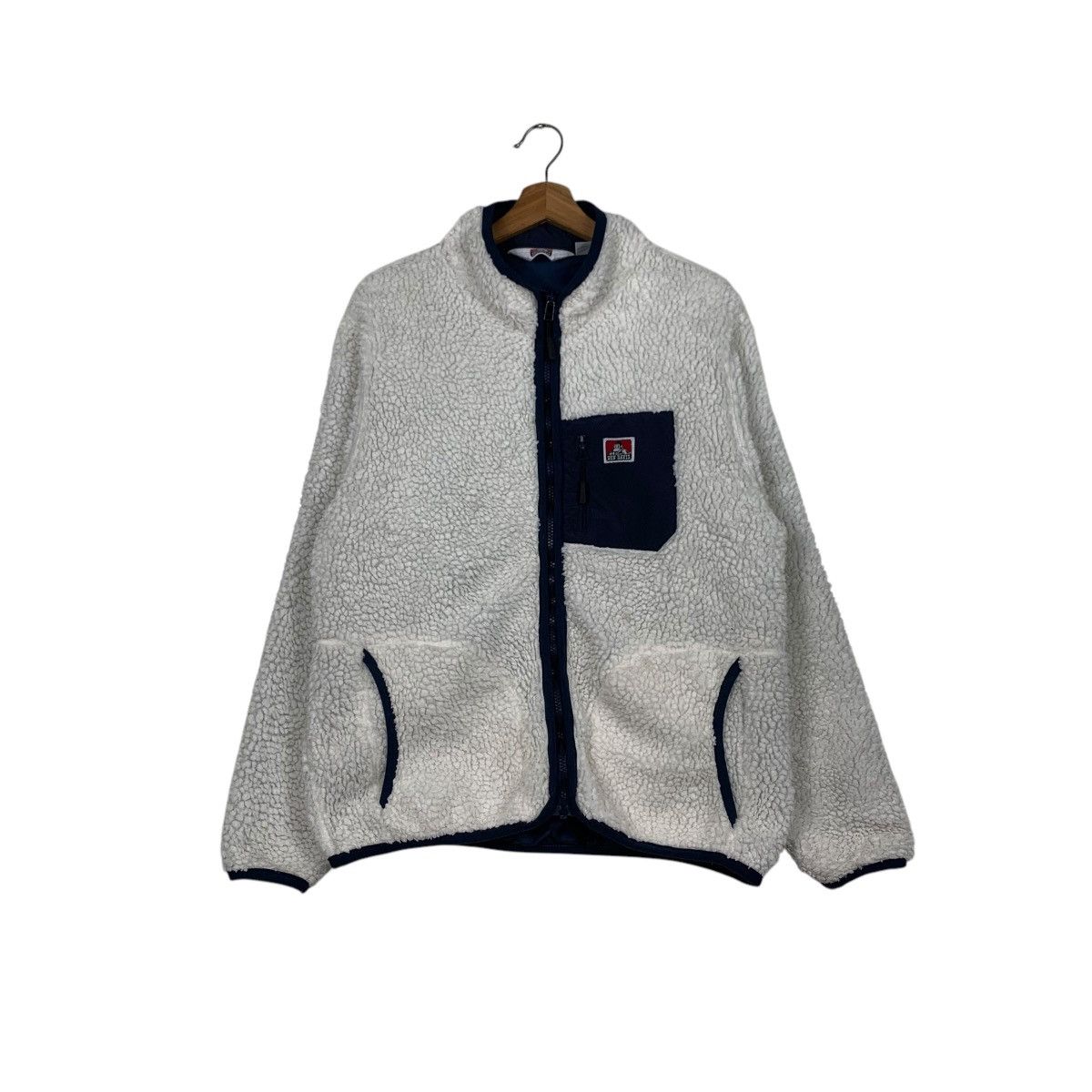 Ben Davis BEN DAVIS Deep Pile White Fleece Jacket #1998-C87 Size US L / EU 52-54 / 3 - 1 Thumbnail