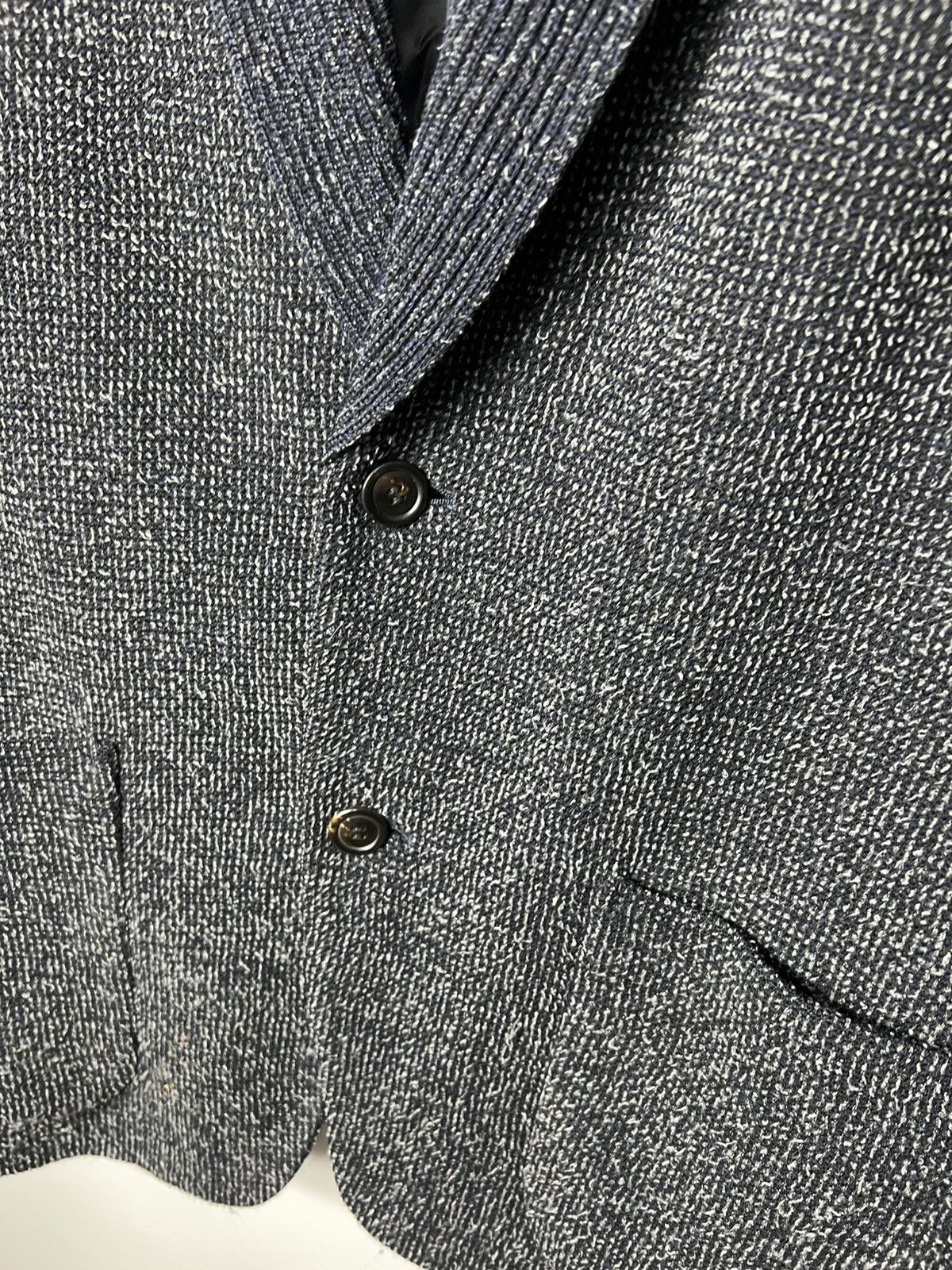 Issey Miyake Vintage Issey Miyake 90s Wool Knit Shawl Blazer Cardigan Size US XL / EU 56 / 4 - 3 Thumbnail