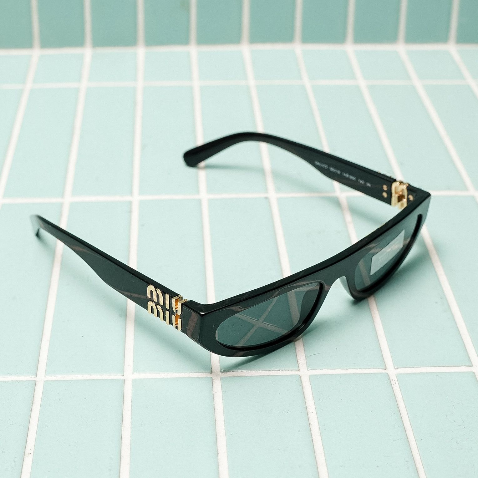 Miu Miu MIU MIU MU 07ZS 1AB5S0 Sunglasses BLACK Size ONE SIZE - 1 Thumbnail