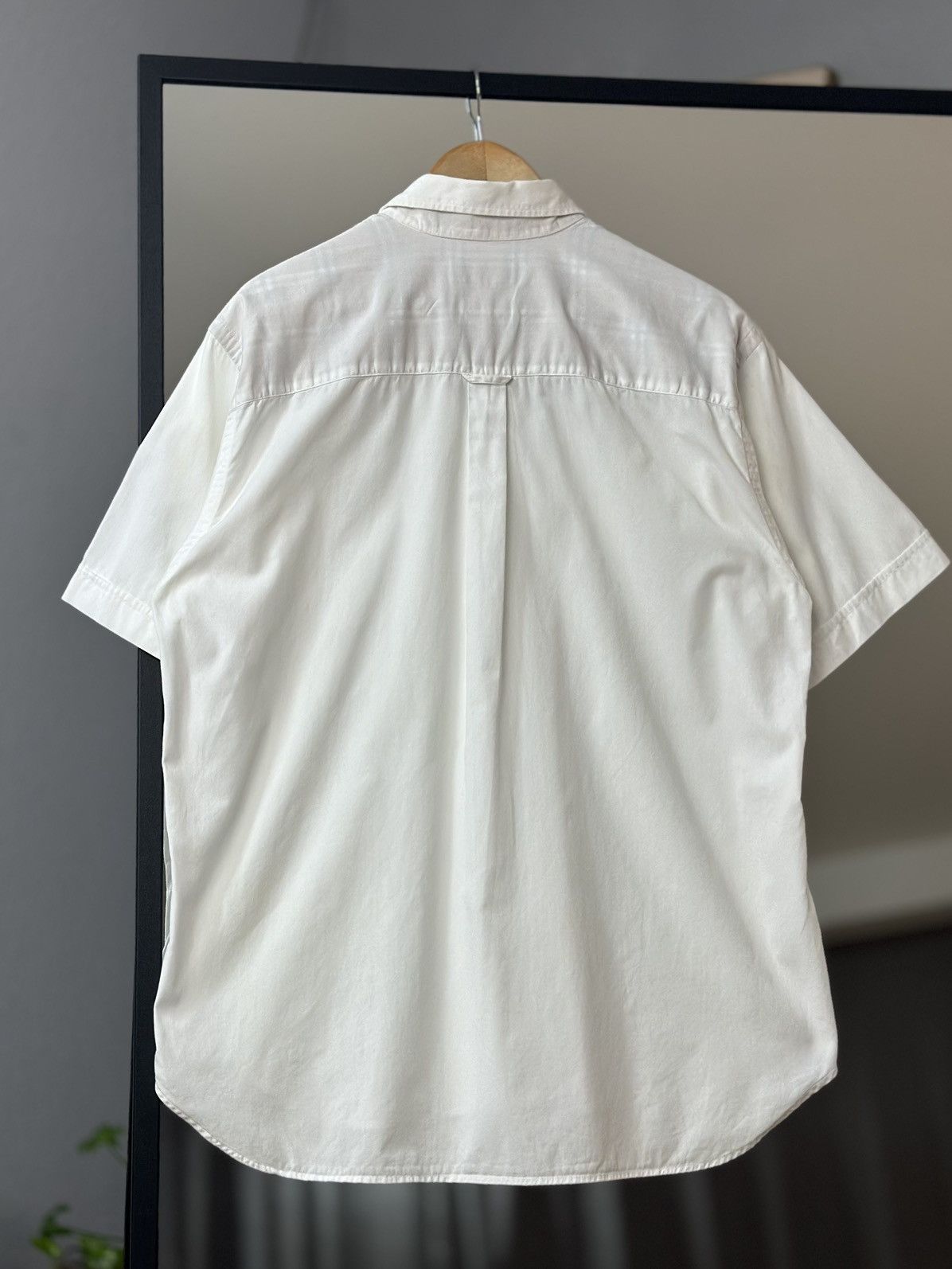Burberry Burberrys Shirt White Crew Neck Avantgarde Luxury Prada Y2K Size US M / EU 48-50 / 2 - 14 Thumbnail
