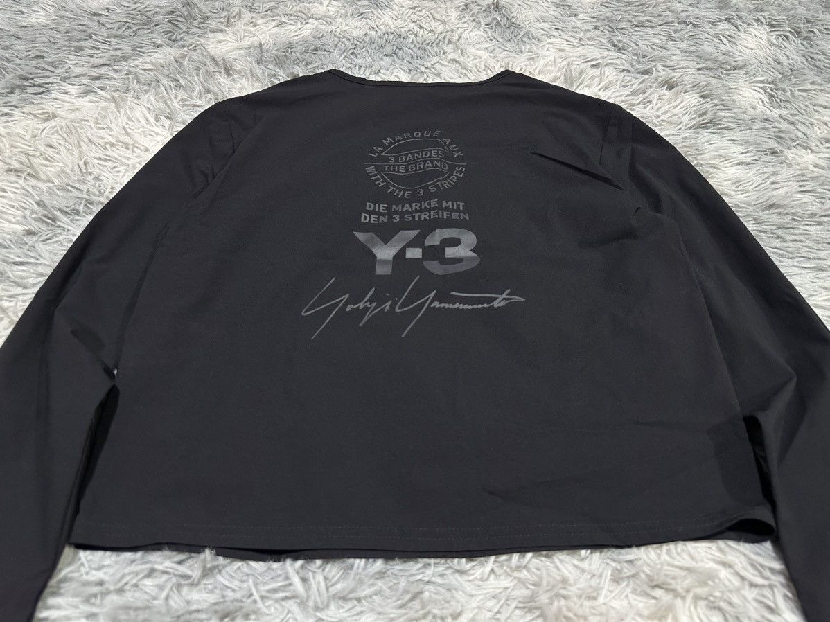 Adidas × Y-3 🔥Adidas Y-3 Yohji Yamamoto Cropped Ls Shirt Size US S / EU 44-46 / 1 - 2 Thumbnail