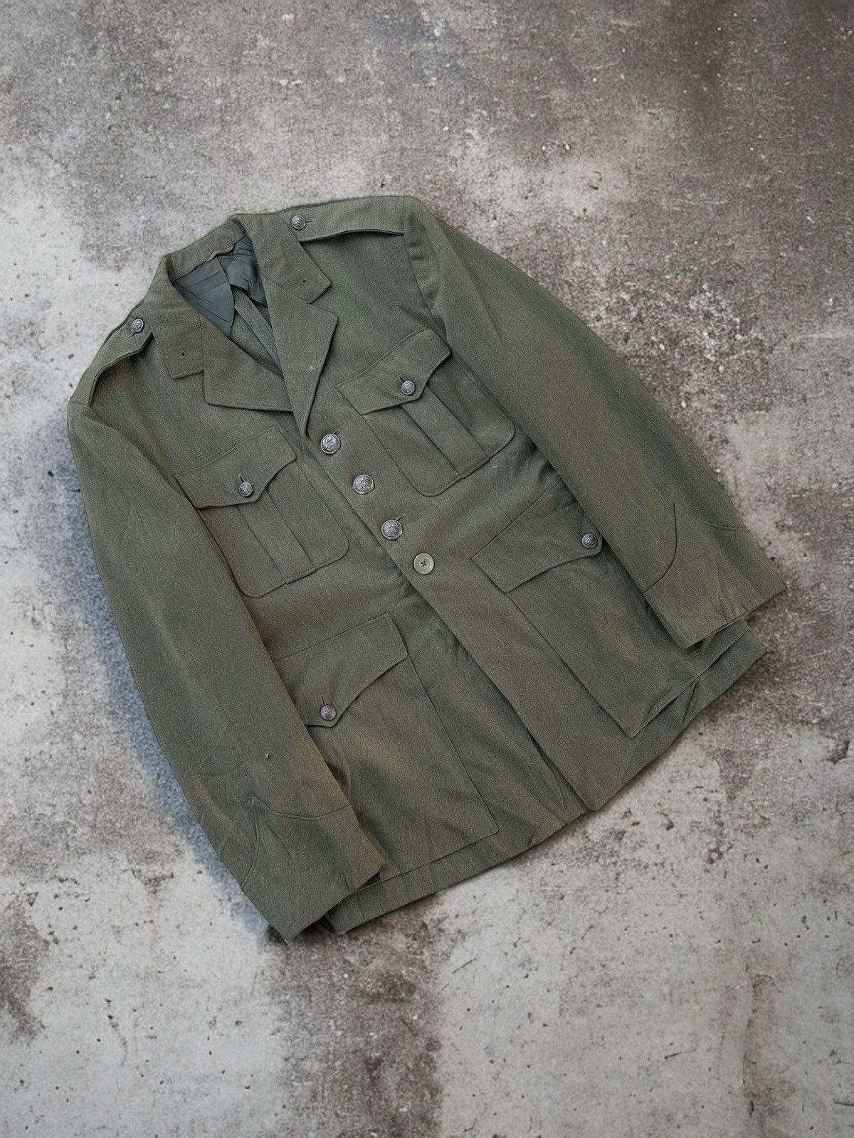 Vintage 🔥Vintage 1953s WW2 USMC Marine Corps Military Coat/Jacket Size US S / EU 44-46 / 1 - 3 Thumbnail