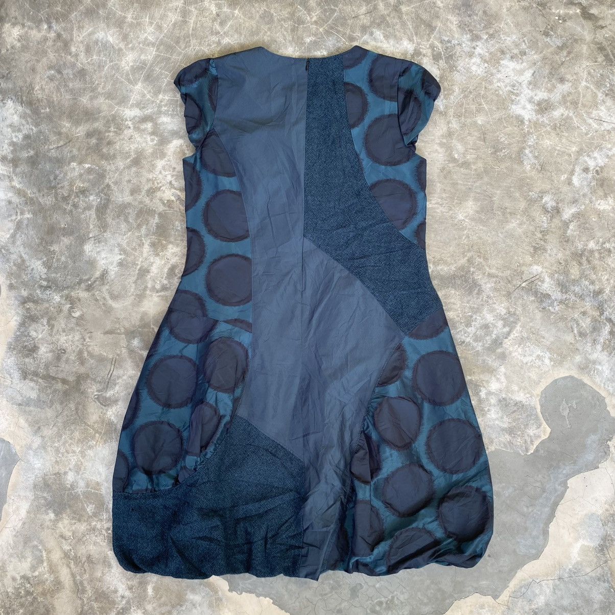 Designer Jemy Garcons Patchwork Mini Dress Size M / US 6-8 / IT 42-44 - 2 Thumbnail