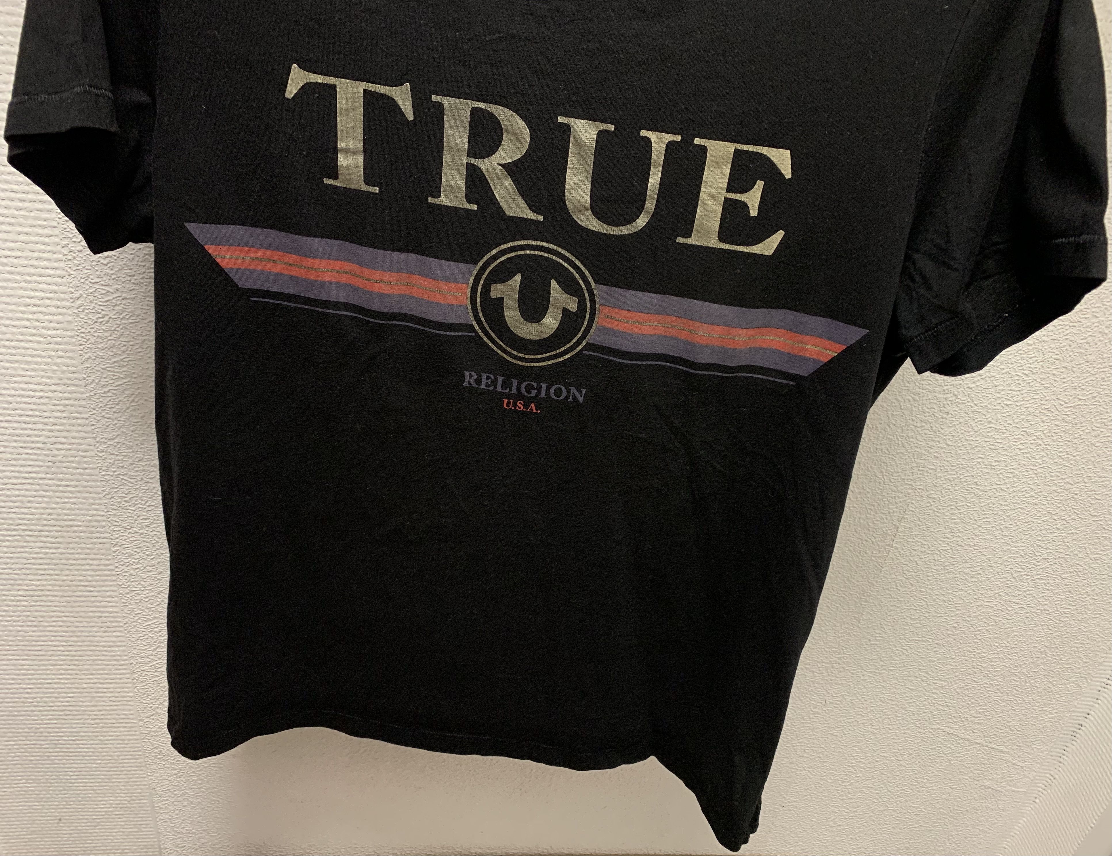 True Religion True religion usa black t-shirt big logo Xl Size US XL / EU 56 / 4 - 3 Thumbnail