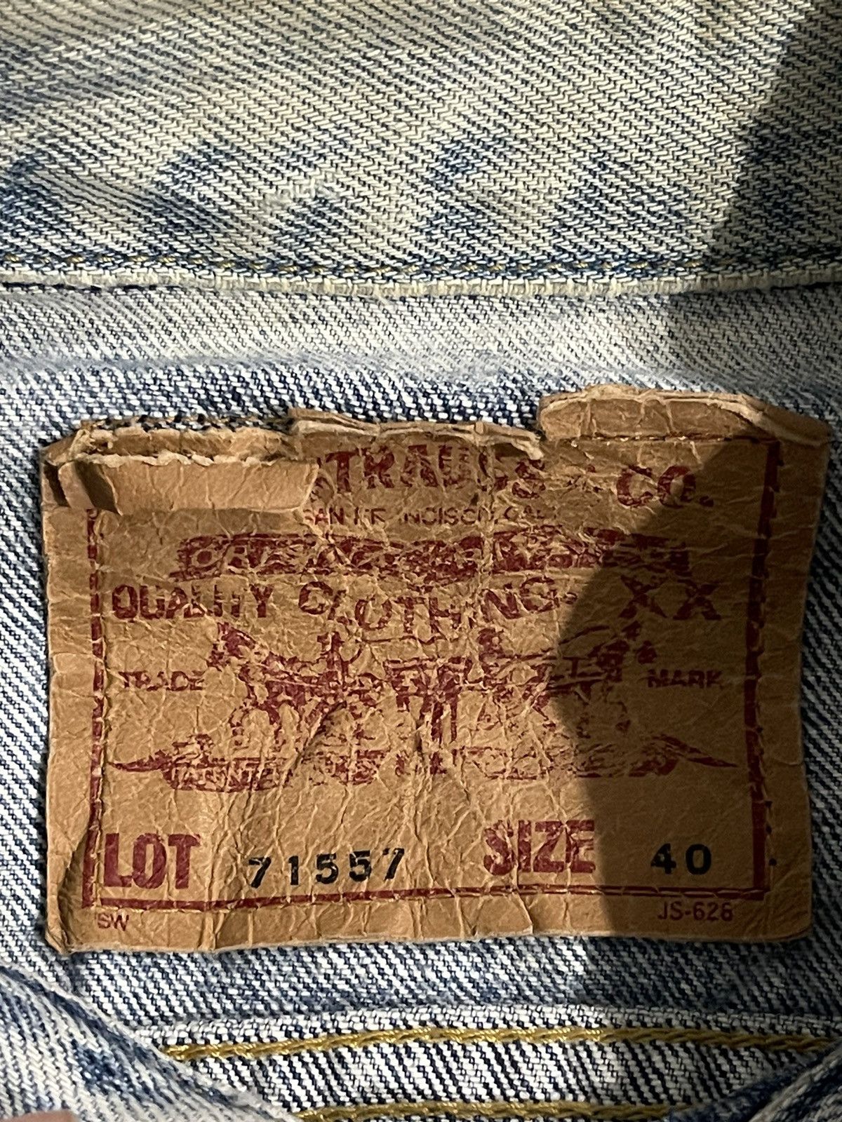 Levi's VINTAGE LEVIS 71557 DENIM JACKET Size US M / EU 48-50 / 2 - 17 Thumbnail