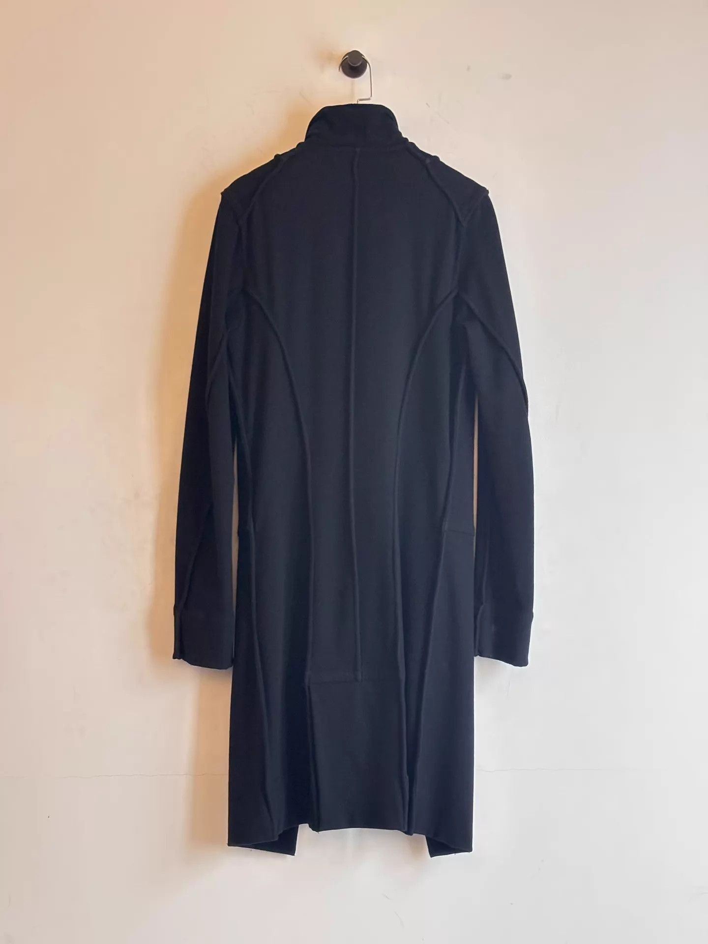 Ann Demeulemeester Long Black Button-Front Coat - XS Size US XS / EU 42 / 0 - 6 Thumbnail