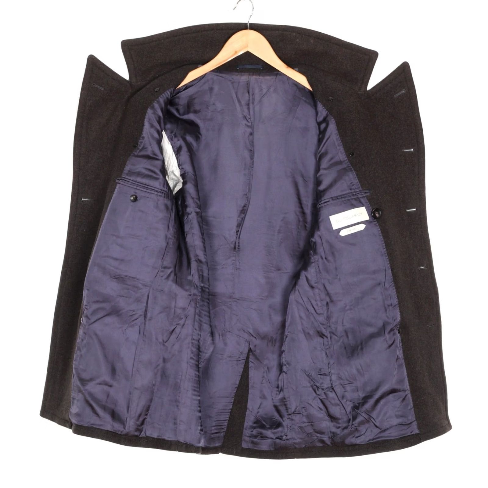 Suitsupply SUITSUPPLY Phoenix Pea Coat Men Size EU 48 Double Breasted Wool MJ6762 Size 48R - 5 Thumbnail
