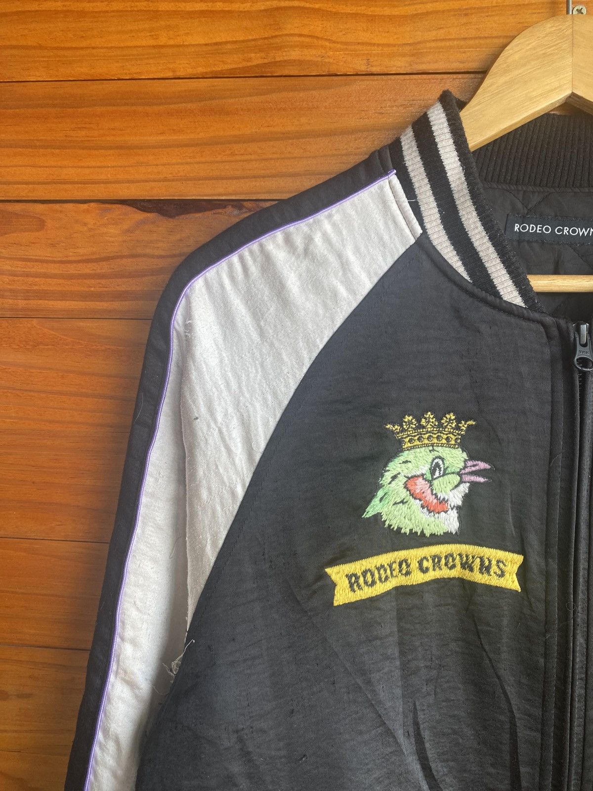 Japanese Brand Rodeo Crowns Embroidered Sukajan Jacket Black & White Size US M / EU 48-50 / 2 - 8 Thumbnail