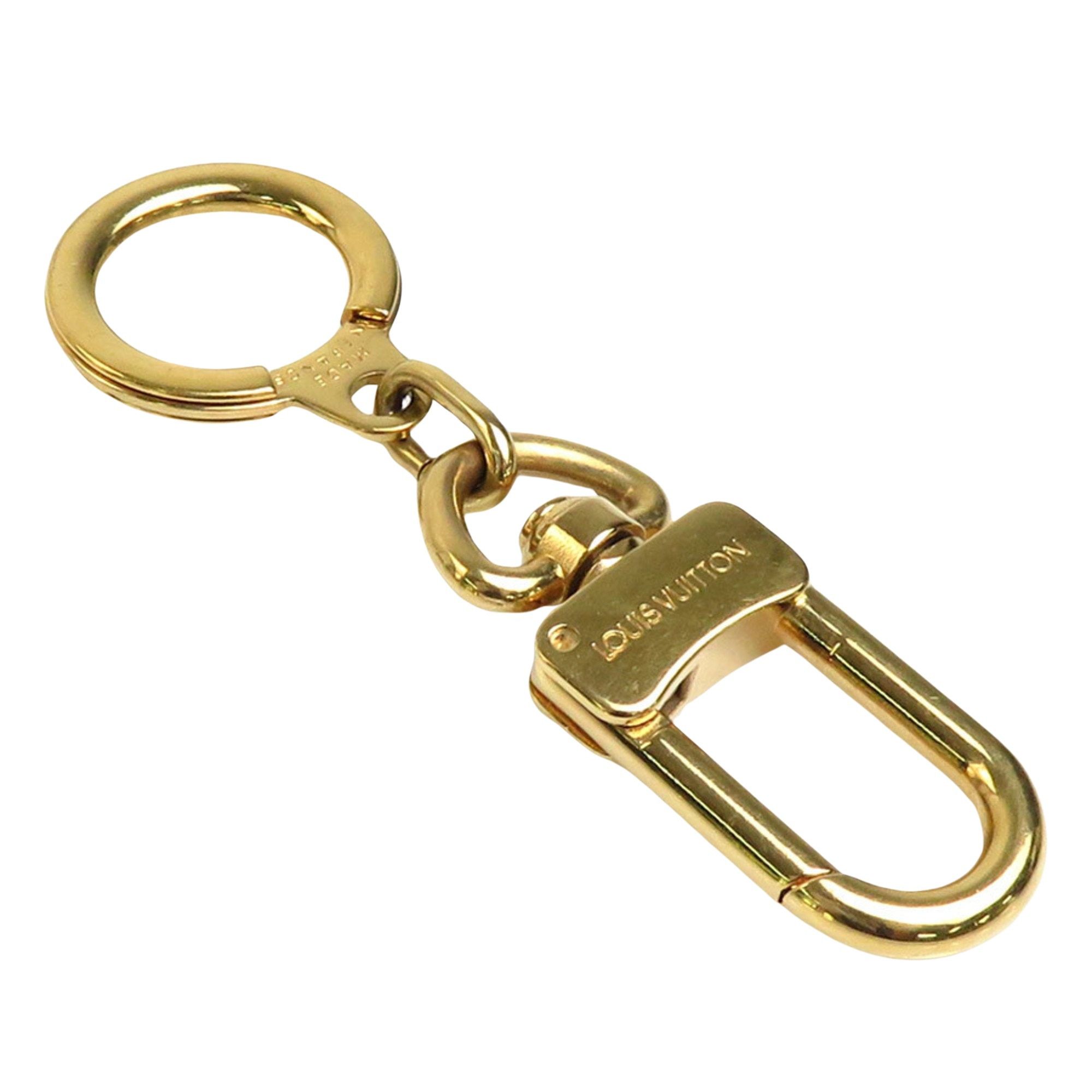 LOUIS VUITTON Porte Cles Spring Street Key Holder Gold Tone M69008