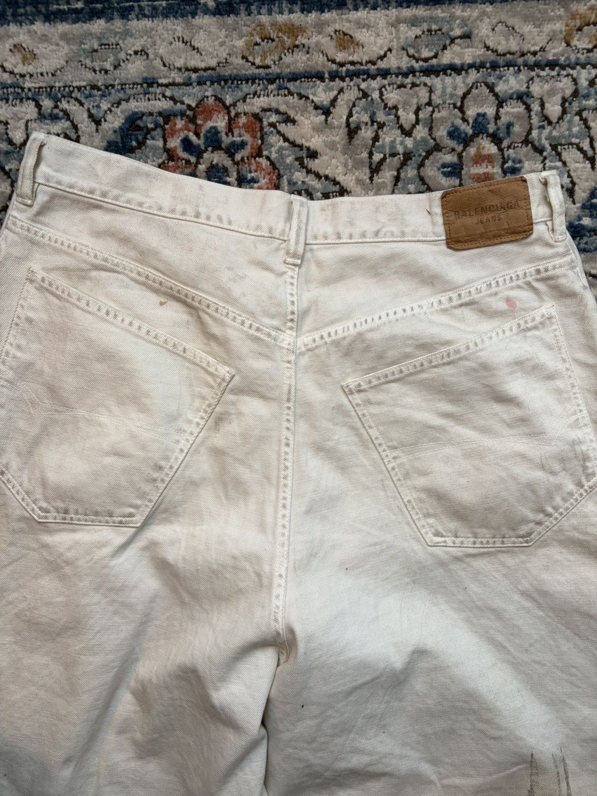 Balenciaga Balenciaga White Baggy Denim Size US 36 / EU 52 - 19 Thumbnail