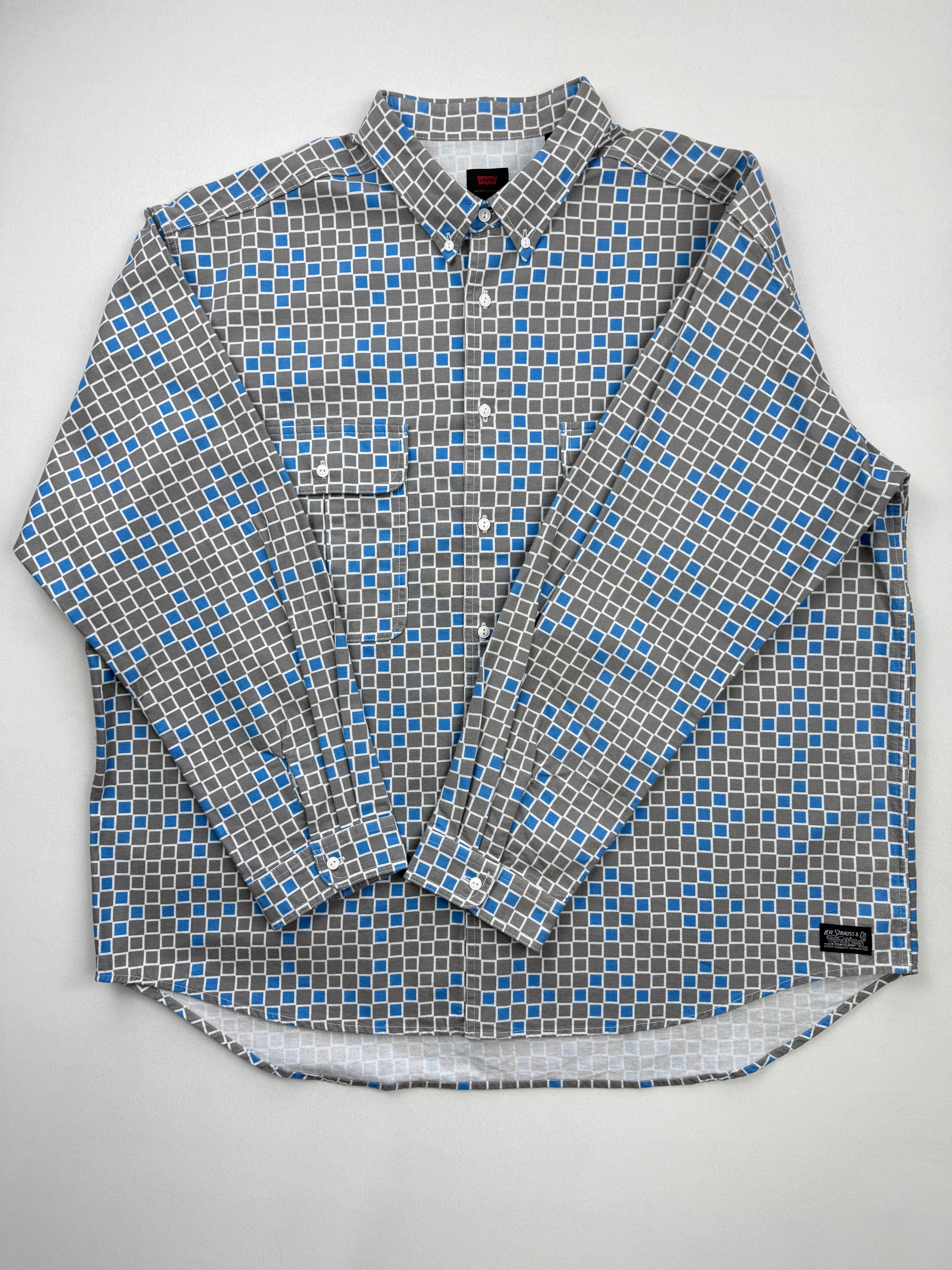 Levi's Levi’s Flannel Button Up Pattern Shirt New Size US XXL / EU 58 / 5 - 2 Thumbnail