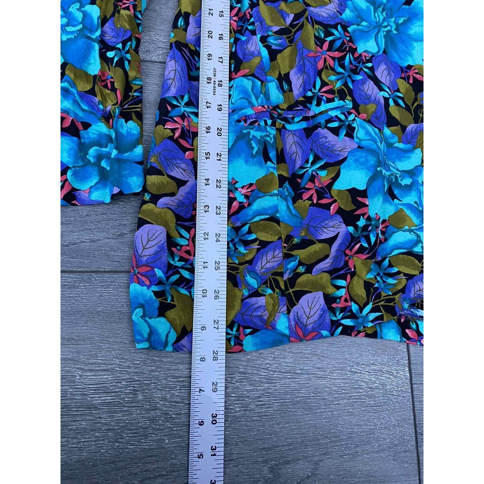 & Other Stories Norton McNaughton Hawaiian Floral Shirt Size 10 A000287 Size L / US 10 / IT 46 - 6 Thumbnail