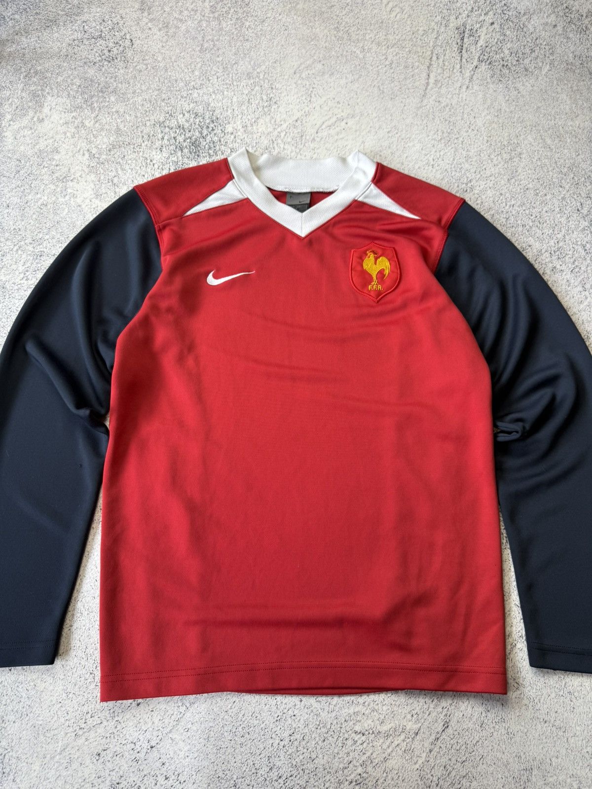 Nike Vintage Nike Y2K 2004 France National Team Longsleeve Jersey Size US S / EU 44-46 / 1 - 5 Thumbnail