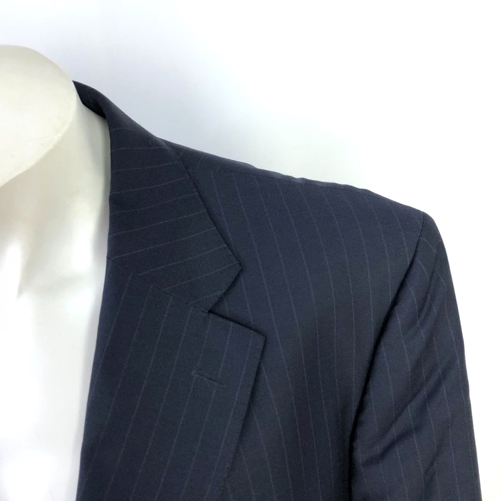 Saks Fifth Avenue Ermenegildo Zegna Cloth Saks Fifth Avenue Sport Coat Jacket 46 Blue Striped Wool Men Size US S / EU 44-46 / 1 - 2 Thumbnail