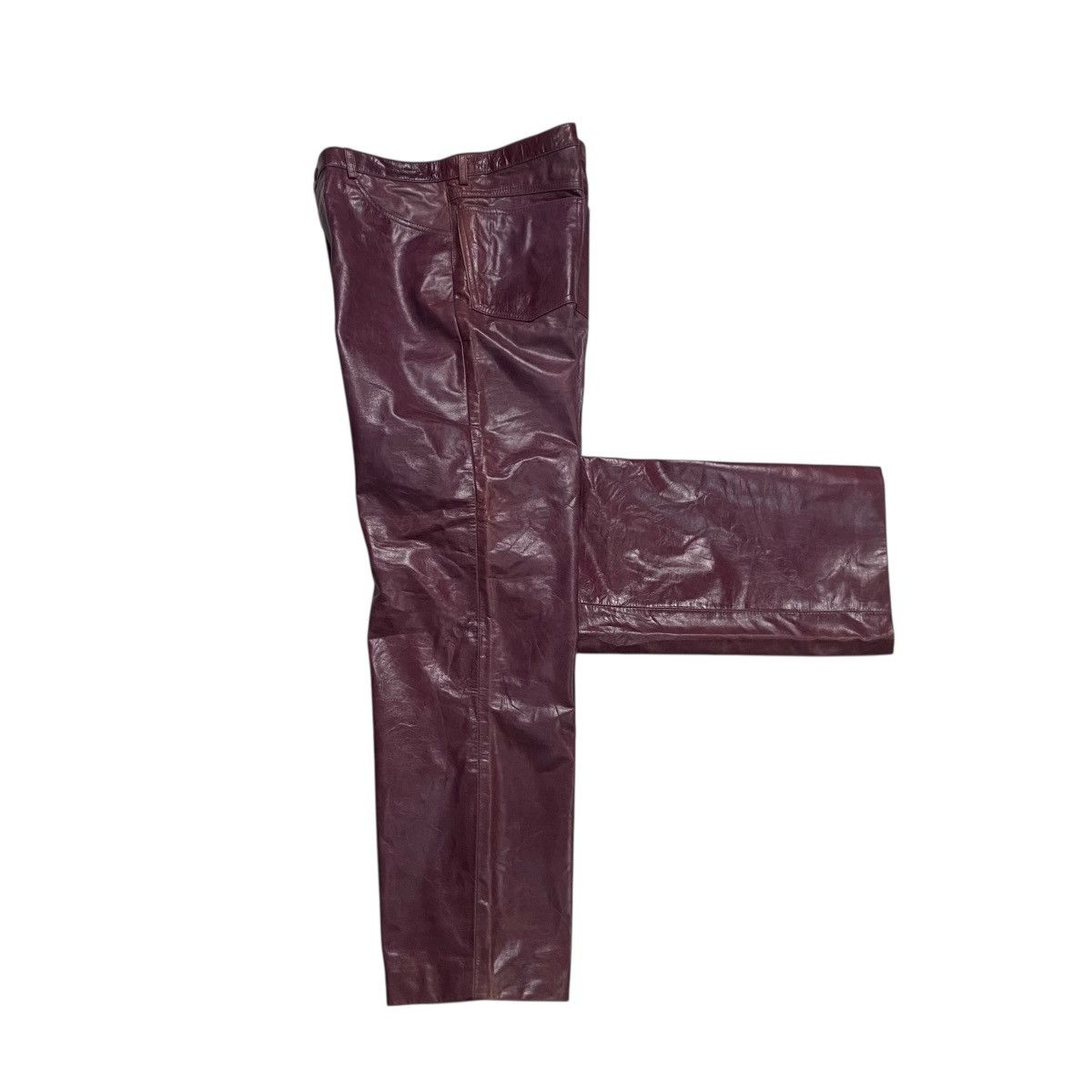 Genuine Leather Kazzo faux straight leather pant Size US 34 / EU 50 - 4 Thumbnail