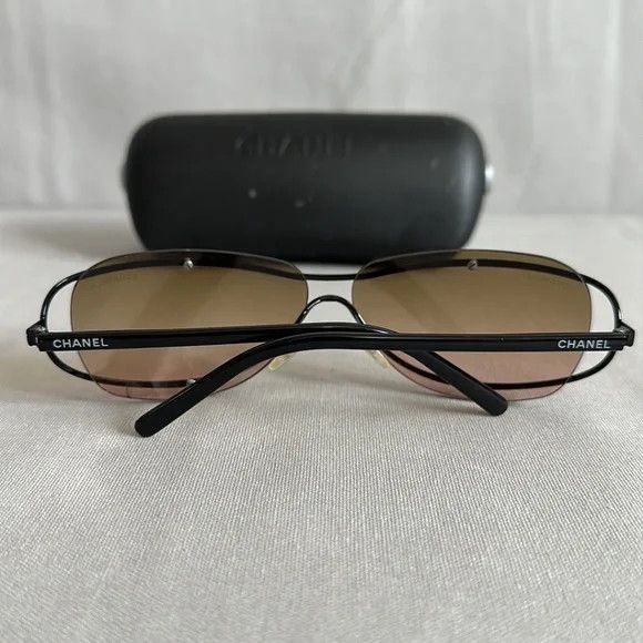 Chanel CHANEL SUNGLASSES 4027 LOGO CC Wrap Metal Vintage Iconic Size ONE SIZE - 2 Thumbnail