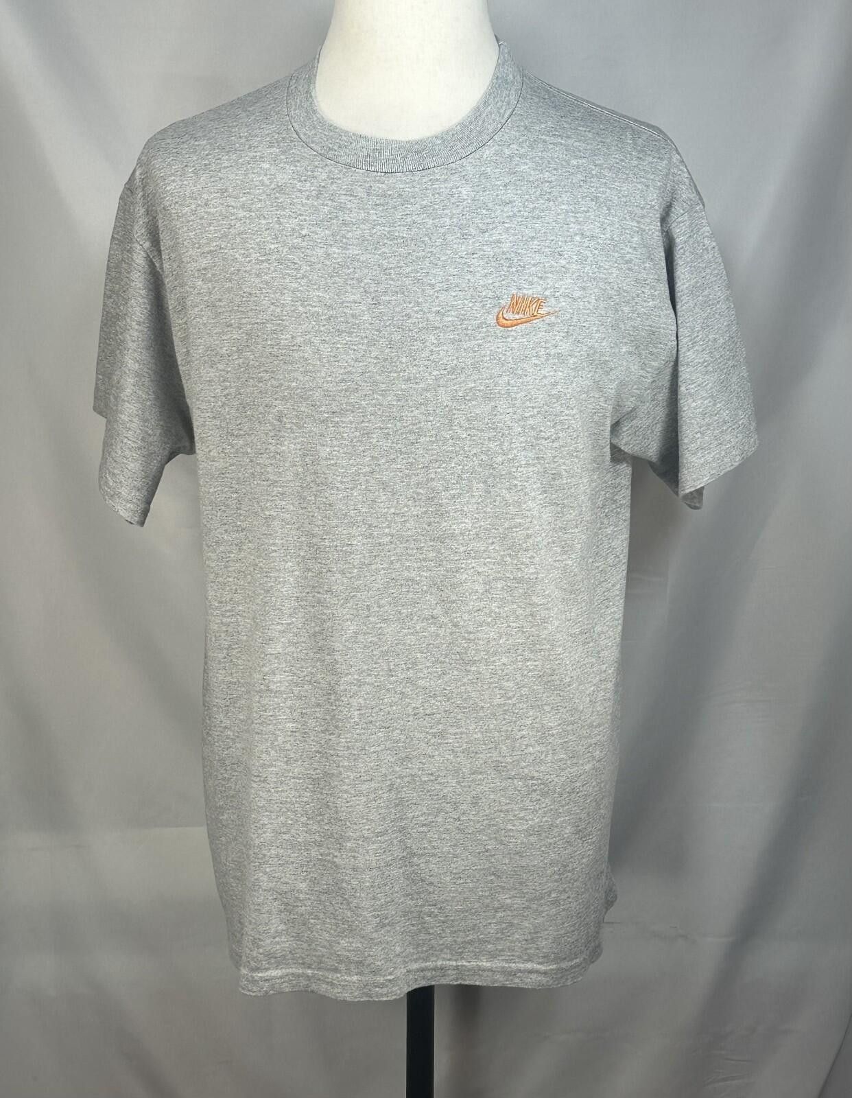 Nike Nike Embroidered Logo Pullover T-Shirt Gray Men's Large Size US L / EU 52-54 / 3 - 1 Thumbnail