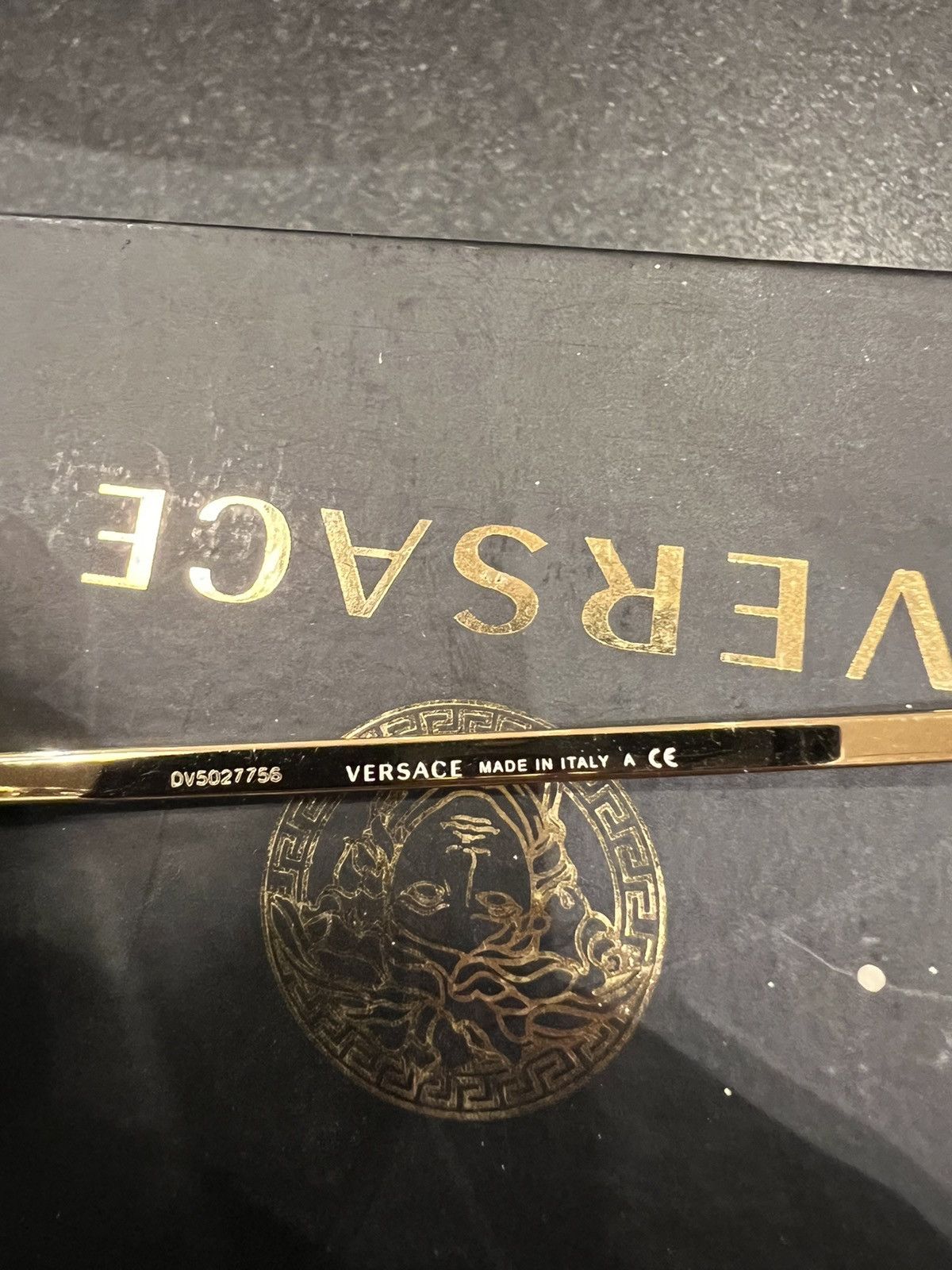 Versace Versace Black Gold Studs Sunglasses Size ONE SIZE - 5 Thumbnail