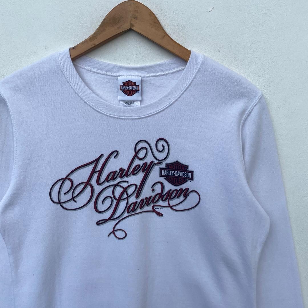 Harley Davidson HARLEY DAVIDSON SWEATSHIRT MEDIUM PULLOVER WHITE Size US M / EU 48-50 / 2 - 3 Thumbnail