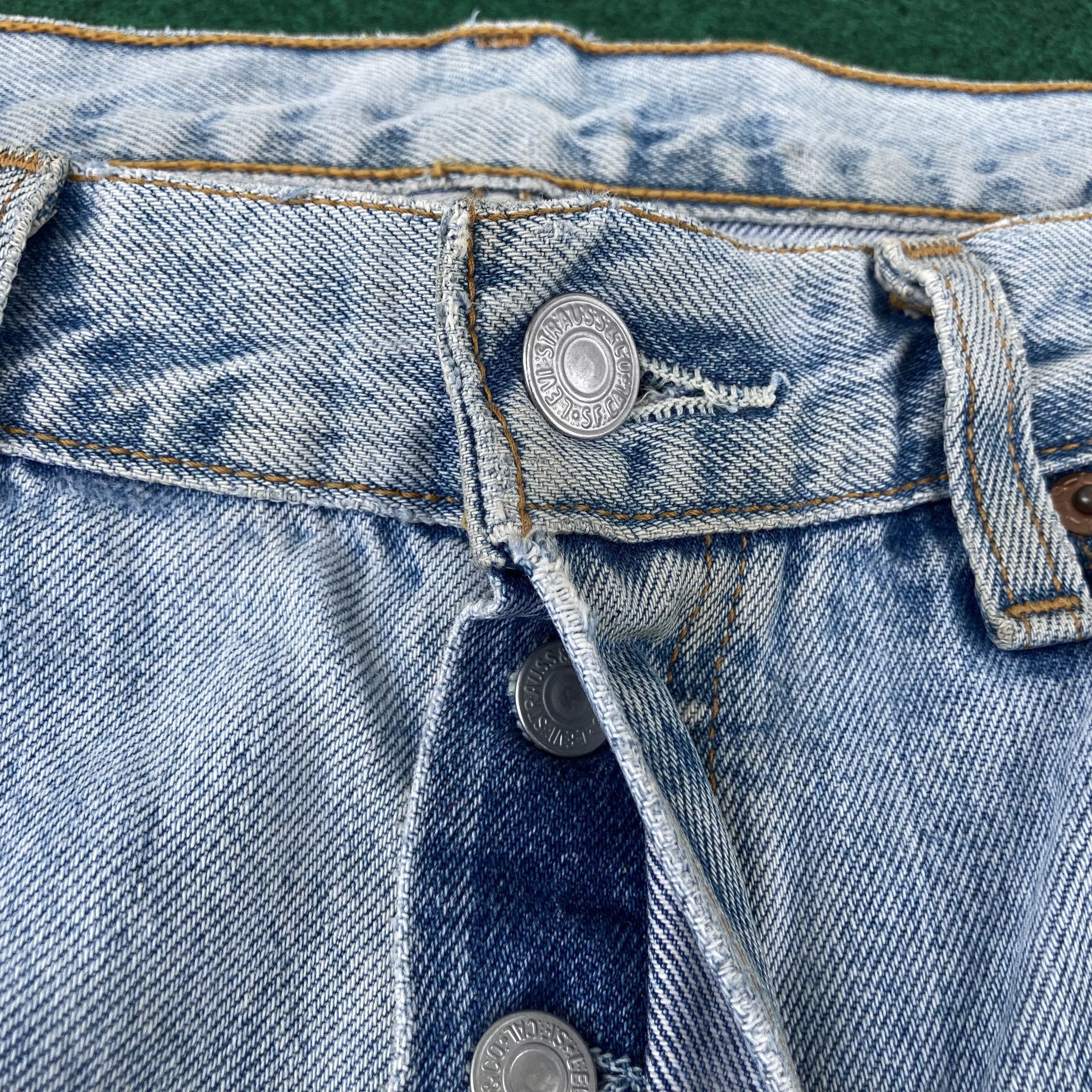 Levi's × Vintage Vtg Levis 501 Light Blue Faded Jeans Sz 32 Punk Grunge Jeans Size US 32 / EU 48 - 4 Thumbnail