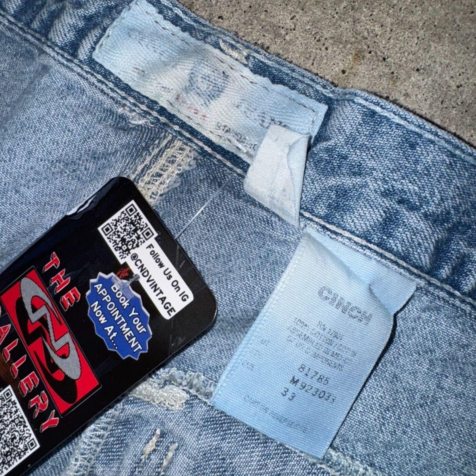 CINCH Vintage y2k cinch carpenter 90s faded light wash denim pants Size US 33 - 5 Thumbnail