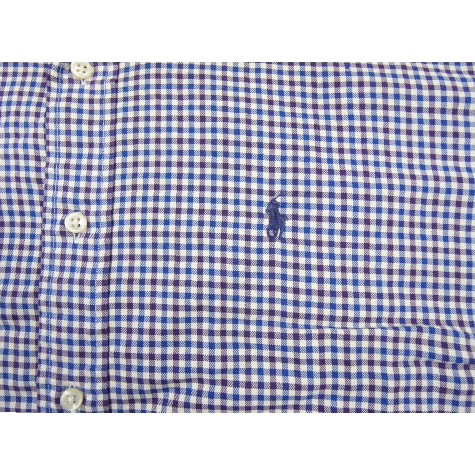 Ralph Lauren VINTAGE Ralph Lauren Men's Button-Down Shirt Large Check Oxford Casual Formal Fall Spring Summer Winter Size US L / EU 52-54 / 3 - 3 Thumbnail