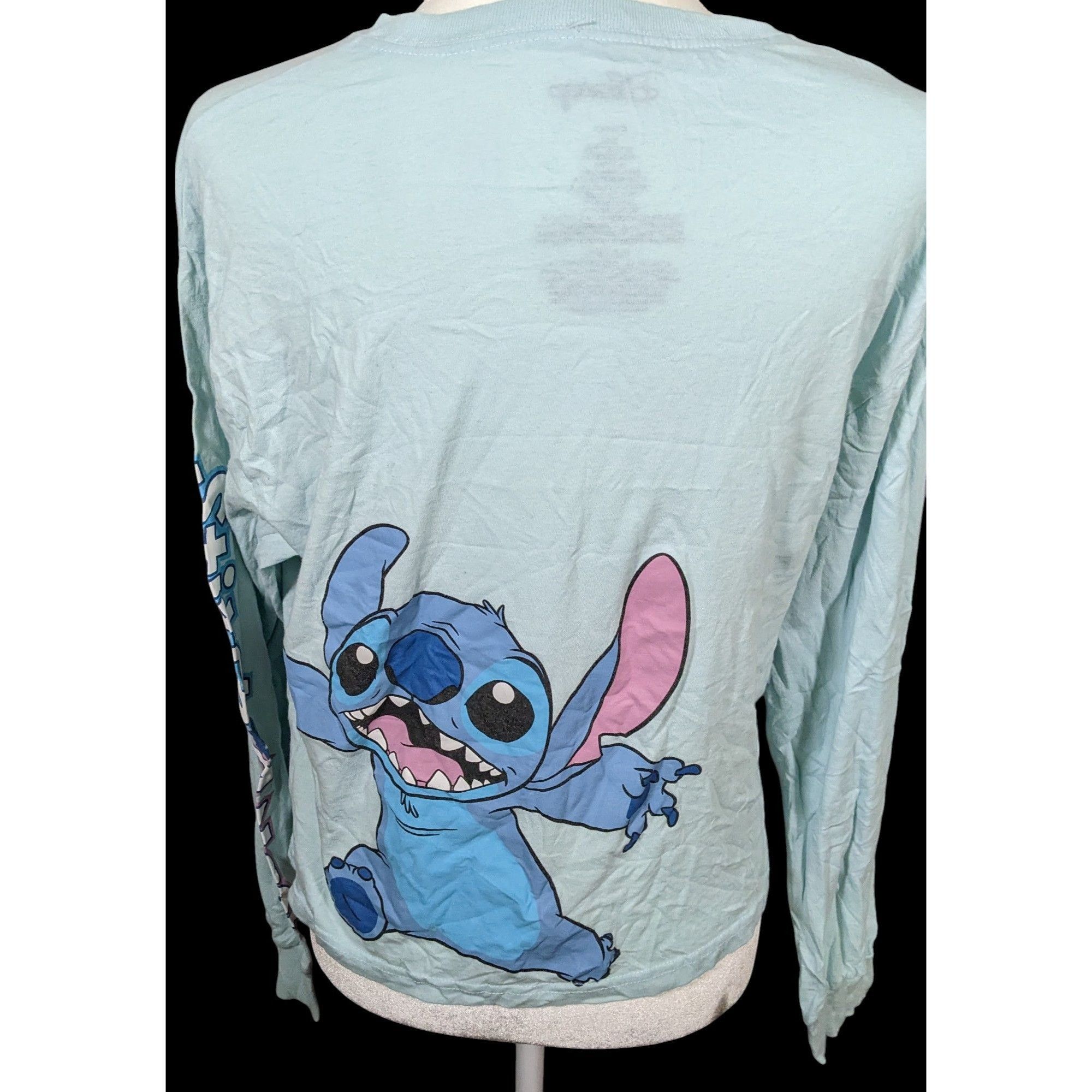 Disney Disney Stich And Angel Blue Long Sleeve Top Size M / US 6-8 / IT 42-44 - 2 Thumbnail