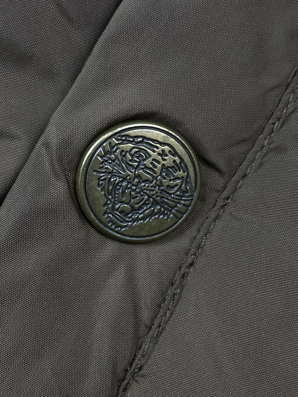 Ed Hardy Ed Hardy by Christian Audigier Y2K Boys Puffer Jacket Brown Size US XXS / EU 40 - 19 Thumbnail
