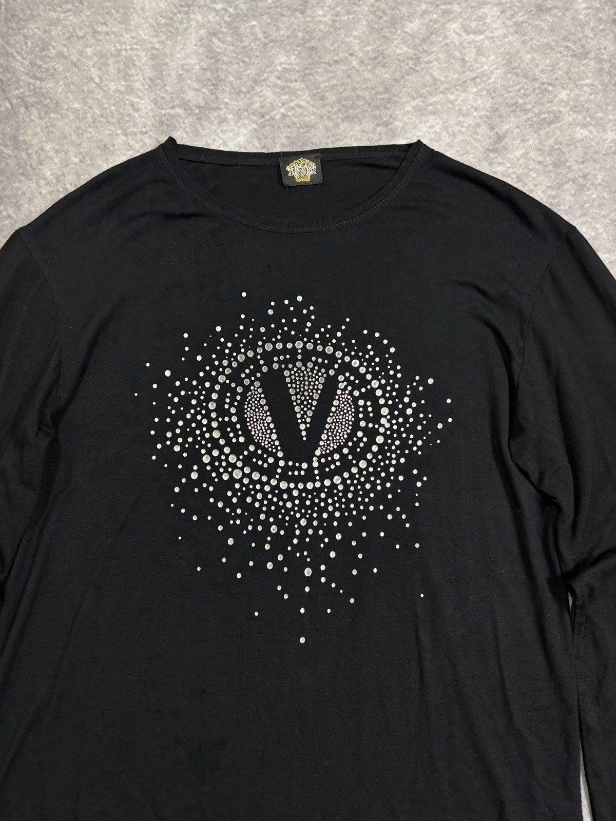 Versace Jeans Couture Vintage Versace Jeans Couture Longsleeve Studded Rhinestone Size US S / EU 44-46 / 1 - 3 Thumbnail