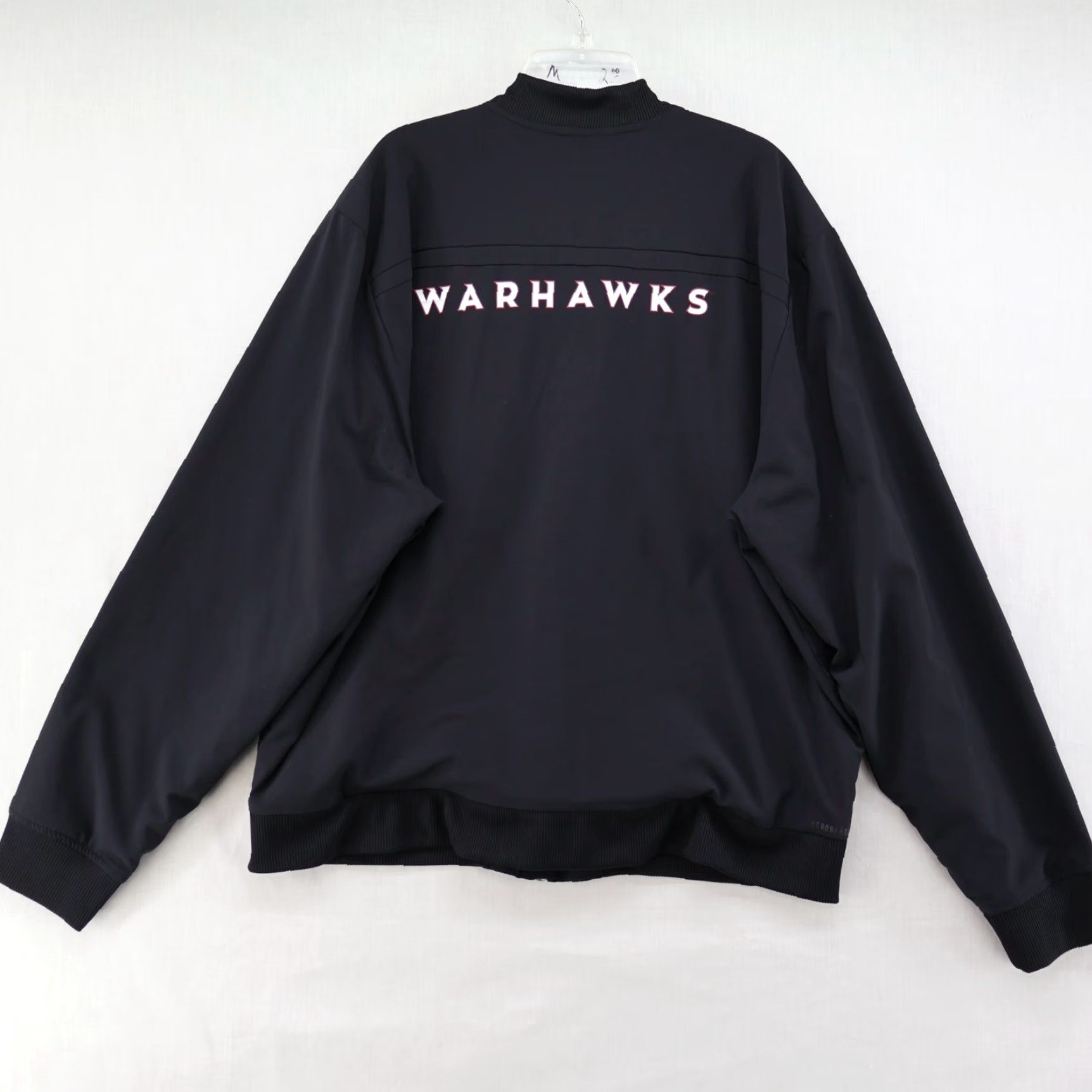 Adidas Adidas ULA Warhawks Football Jacket Mens XL Black Zip Aeroready Lined Size US XL / EU 56 / 4 - 4 Thumbnail