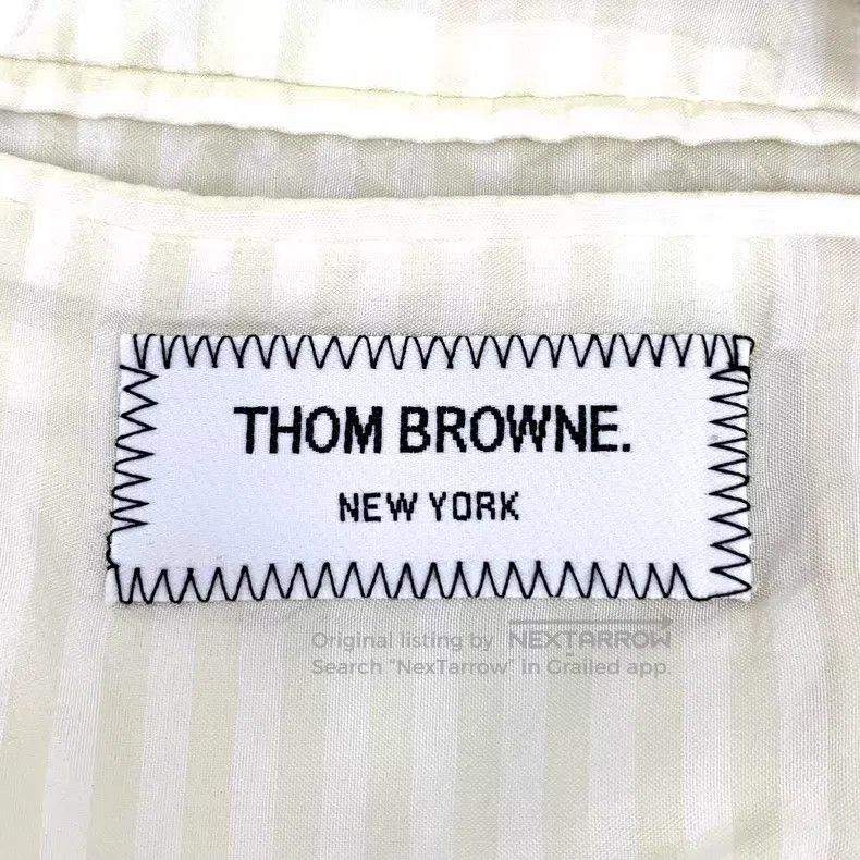 Thom Browne Thom Browne Khaki Striped Sleeve Patch Hooded Long Sleeve Size XS / US 0-2 / IT 36-38 - 6 Thumbnail