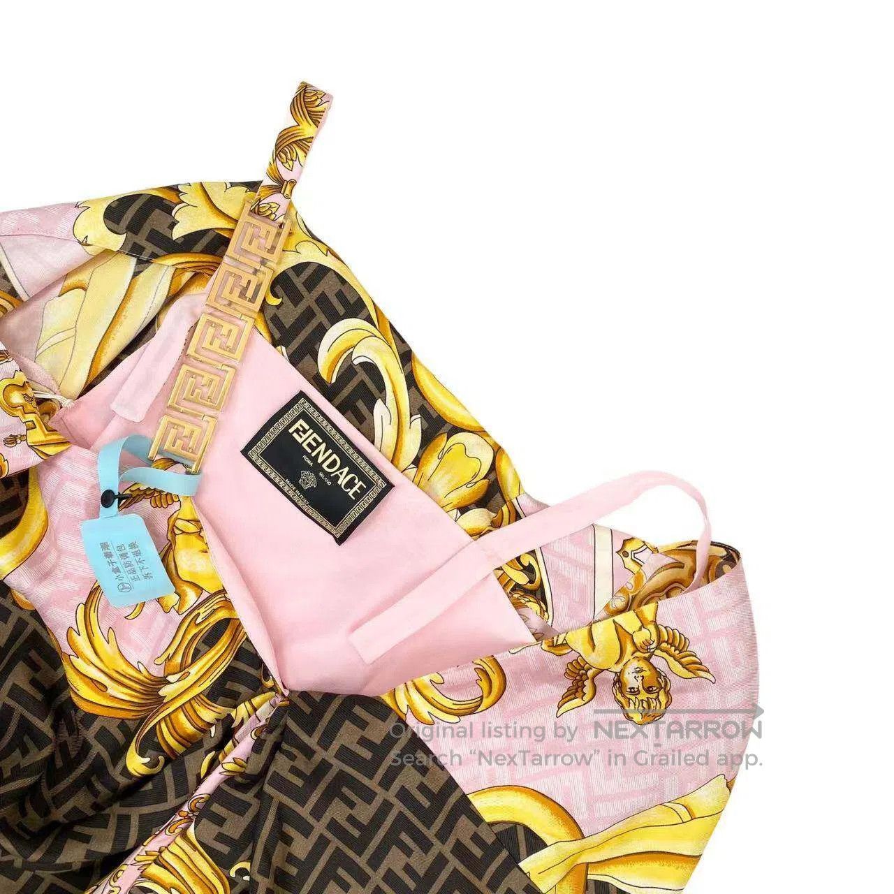Fendi Fendi Versace collaborative color-blocking geometric patte Size XS / US 0-2 / IT 36-38 - 3 Thumbnail