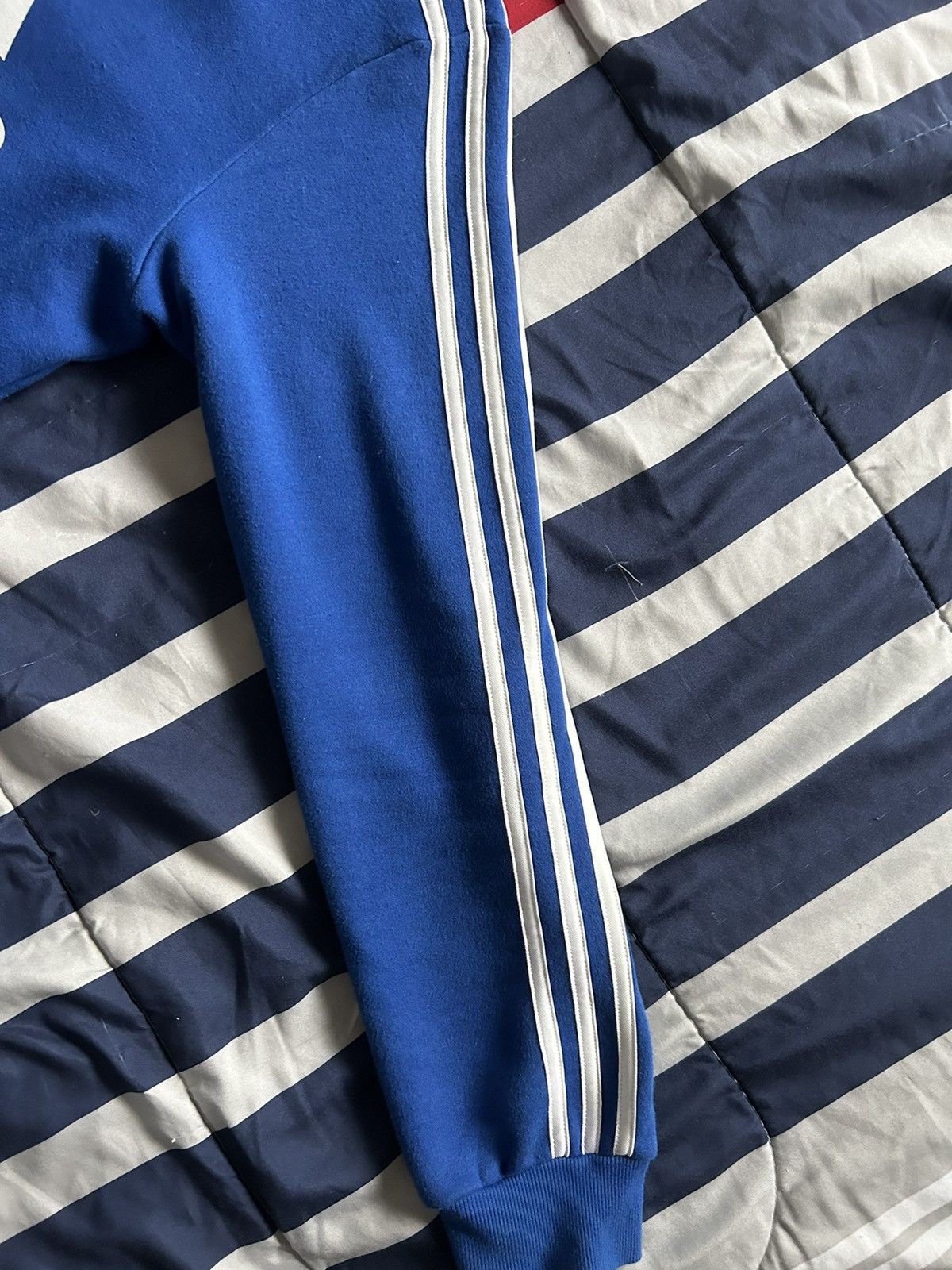 Adidas Blue Adidas Logo Hoodie Size US S / EU 44-46 / 1 - 1 Thumbnail
