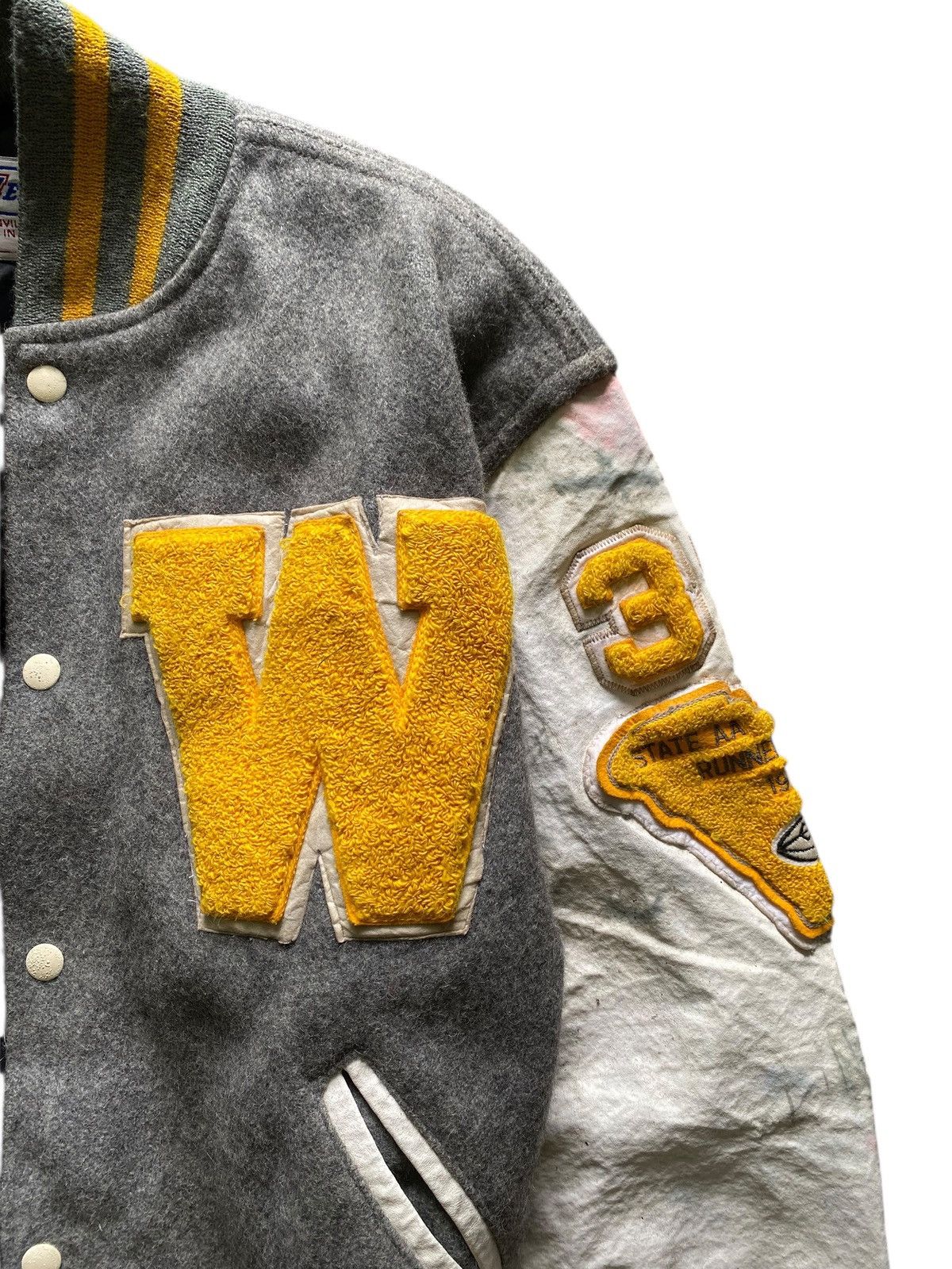 NEFF Vintage NEFF Varsity Jacket Size US L / EU 52-54 / 3 - 3 Thumbnail