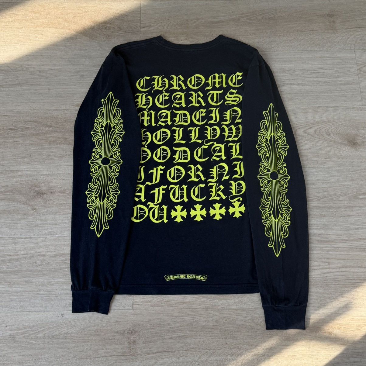 Chrome Hearts Vintage 90s Chrome Hearts Vine Dagger Floral LS Tee