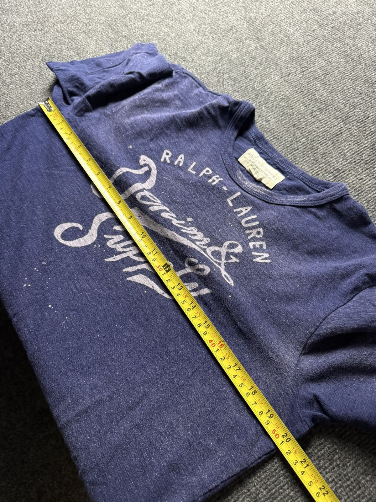 Denim & Supply Ralph Lauren 00s Y2K Ralph Lauren Denim Supply USA Graphic Tee Navy M Size US M / EU 48-50 / 2 - 18 Thumbnail