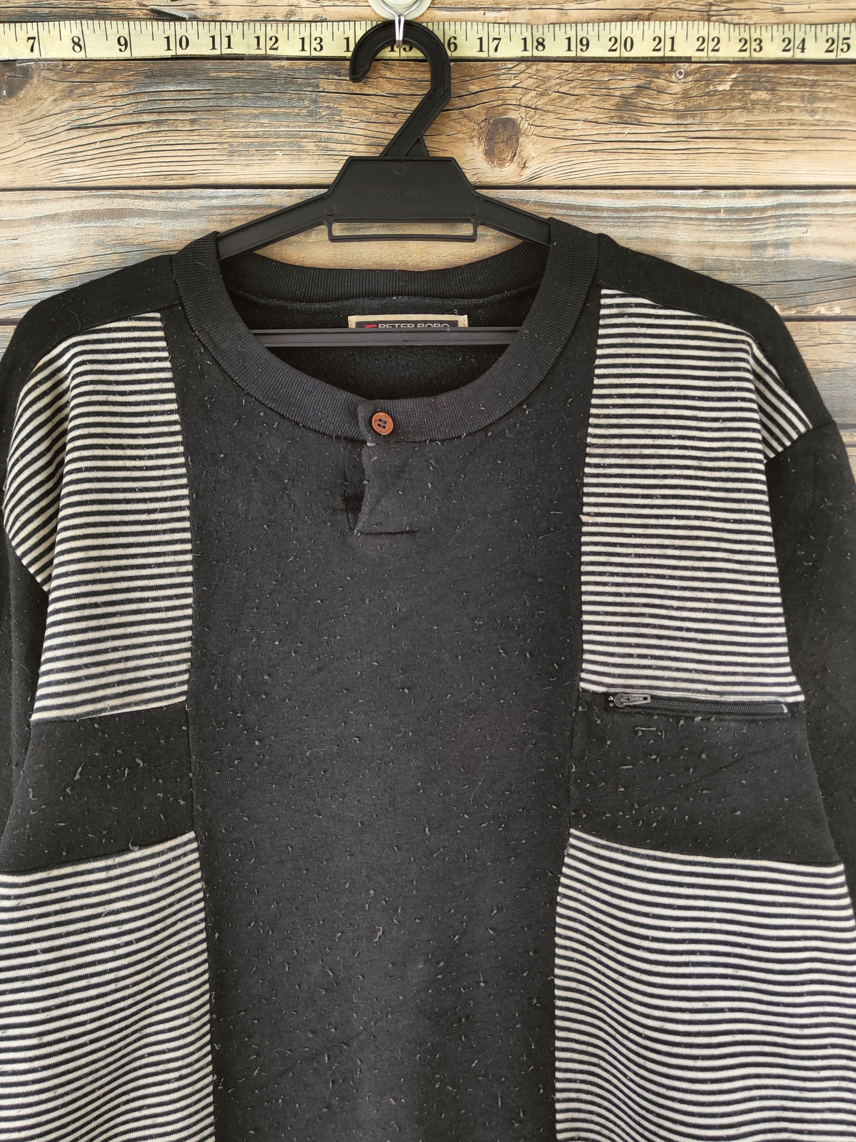 Japanese Brand Vintage Peter Boro Black Sweatshirts Size US L / EU 52-54 / 3 - 2 Thumbnail