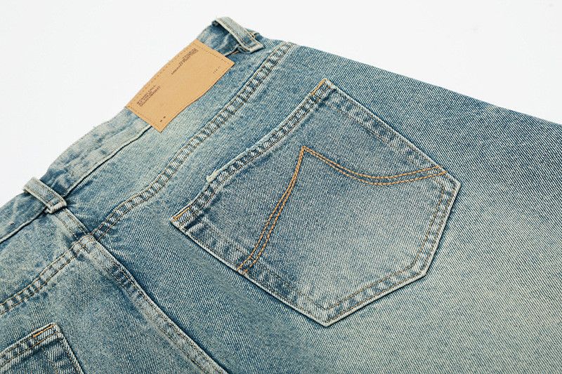 Vintage American retro men's loose casual washed jeans Size US 32 / EU 48 - 6 Thumbnail