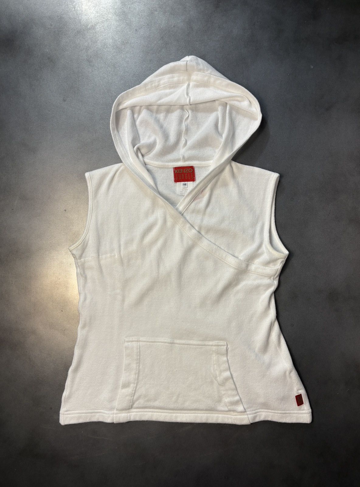 Kenzo × Vintage Vintage Kenzo Jungle Sleeveless Hoodie Y2K Sport Halter Top Size S / US 4 / IT 40 - 12 Thumbnail