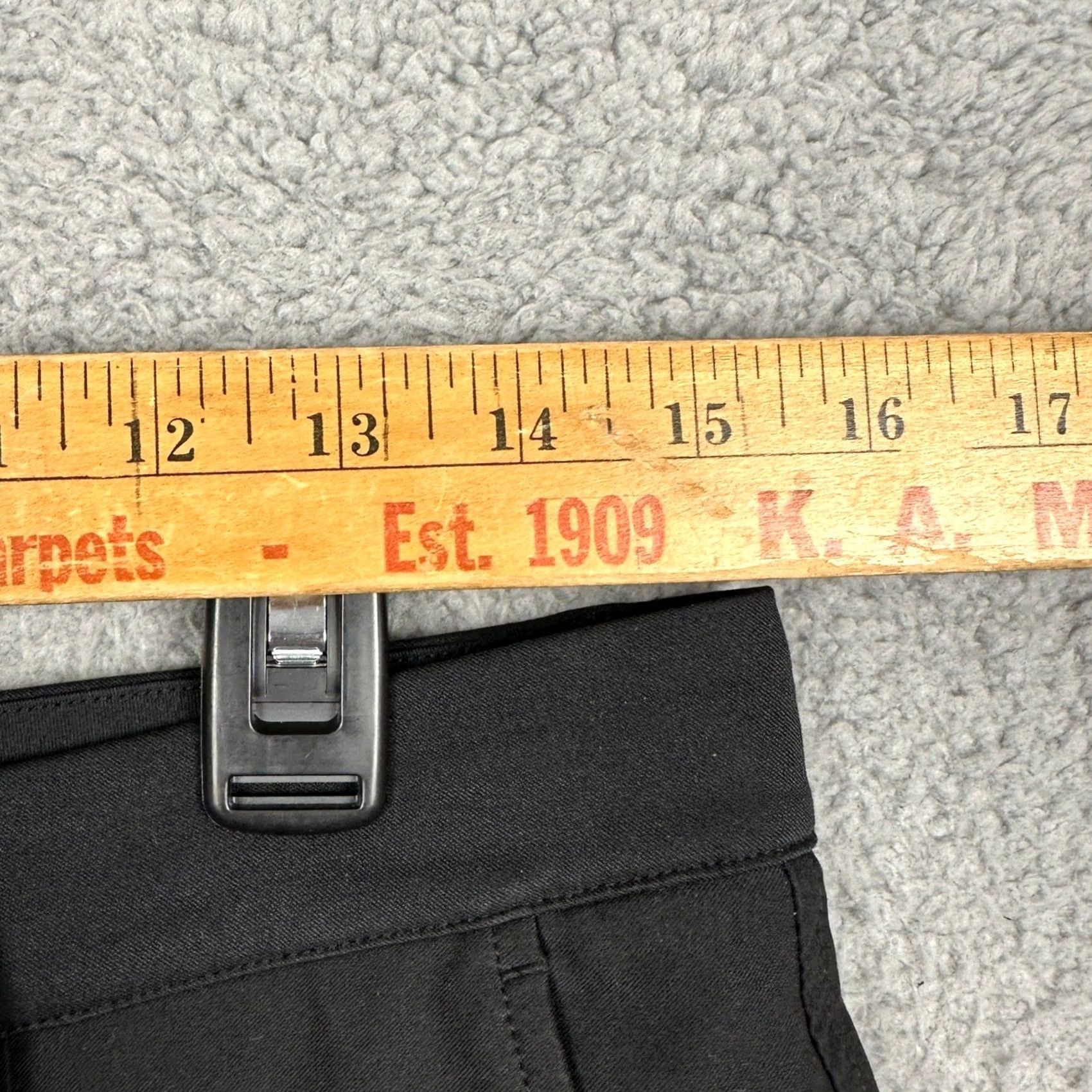 Vintage Dunning Shorts Mens 30 Black Performance Golf Chino Flat Front Stretch Pockets Size US 30 / EU 46 - 6 Thumbnail
