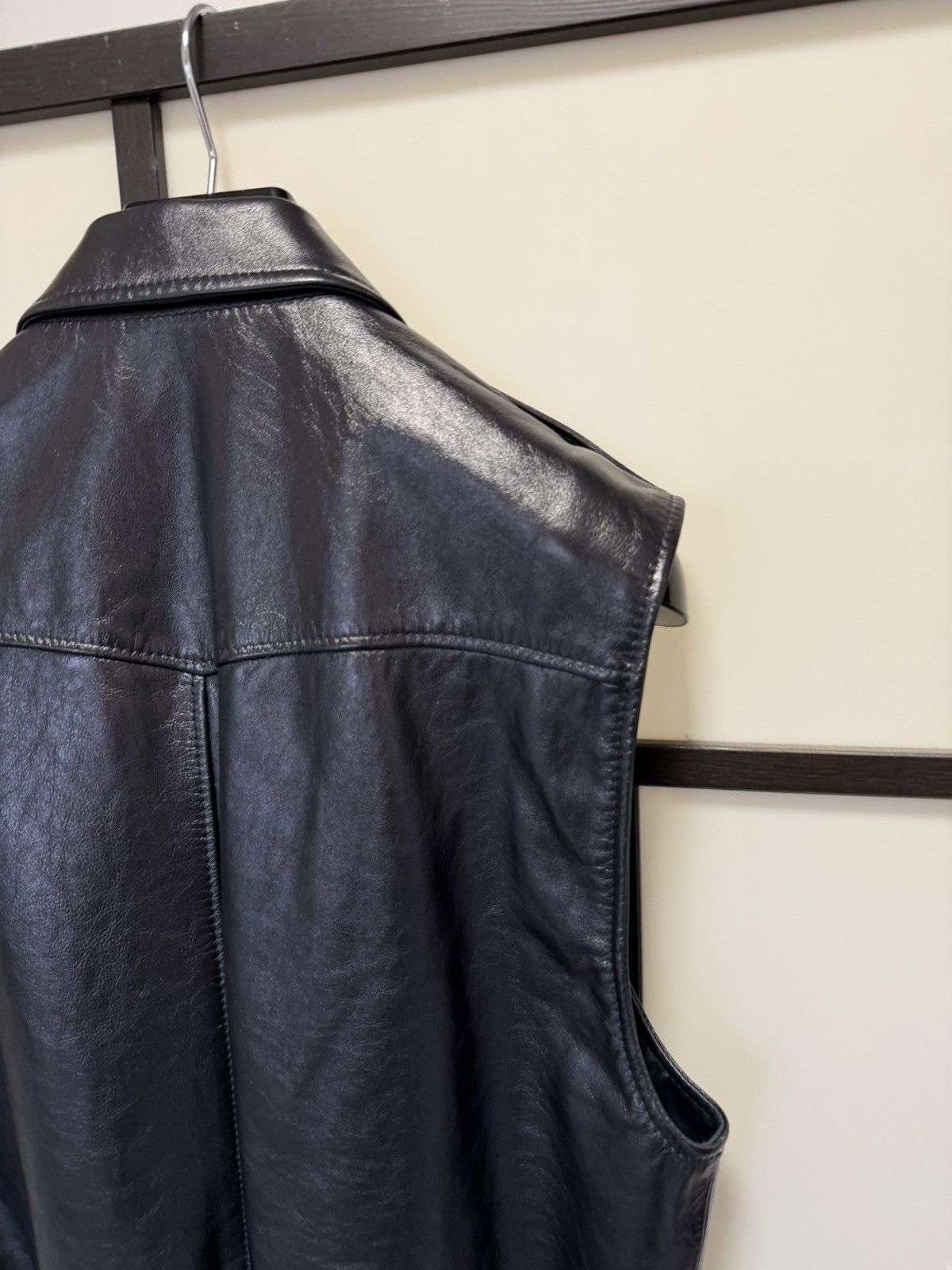 Celine × Hedi Slimane UNRELEASED - SS20 Calf Leather Vest Size US S / EU 44-46 / 1 - 9 Thumbnail