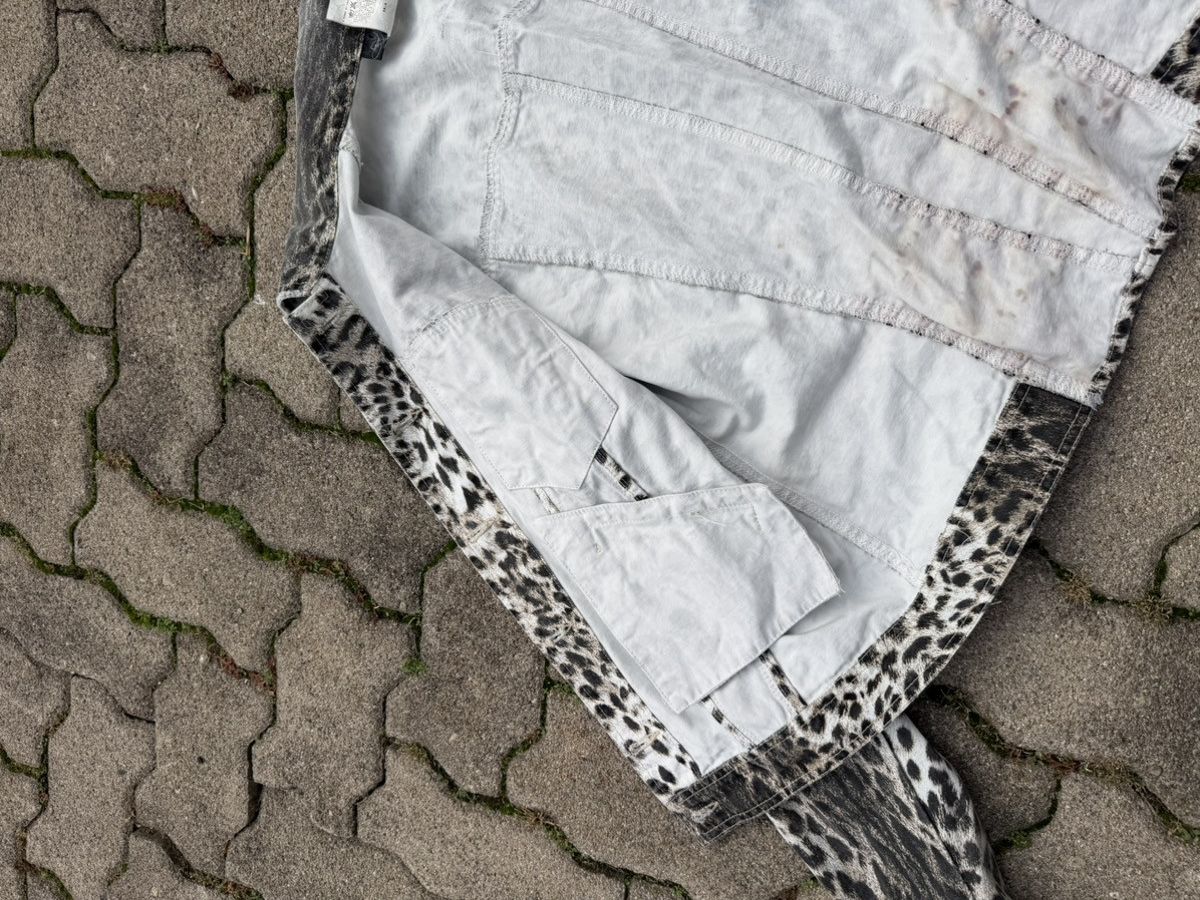 Just Cavalli Vintage 2000s Just Cavalli White Leopard Rare Corset Jacket Size L / US 10 / IT 46 - 16 Thumbnail