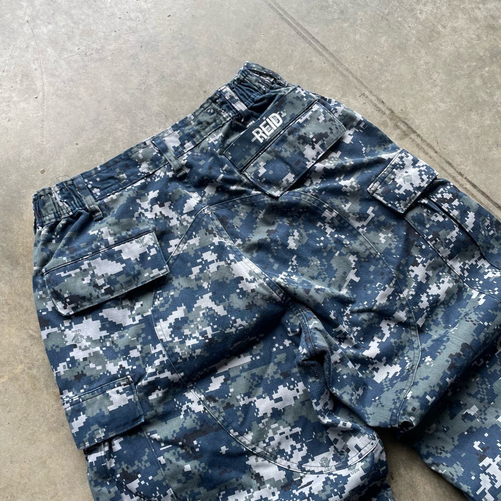 Vintage VINTAGE BLUE ARCTIC CAMO CARGO PARACHUTE PANTS SZ 28X30 Size US 28 / EU 44 - 3 Thumbnail