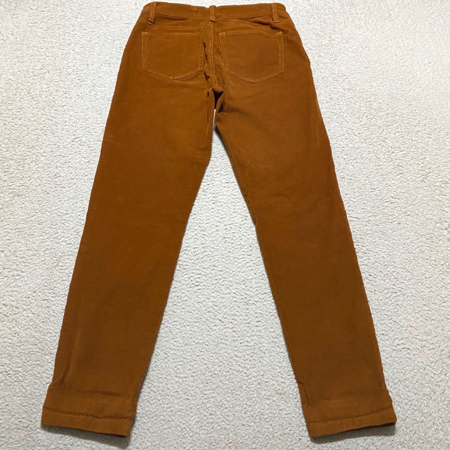 Vintage Garnet Hill Womens sz 2 Corduroy Jeans Brown Mid Rise Tapered Medium Wash Size 26" / US 2 / IT 38 - 2 Thumbnail